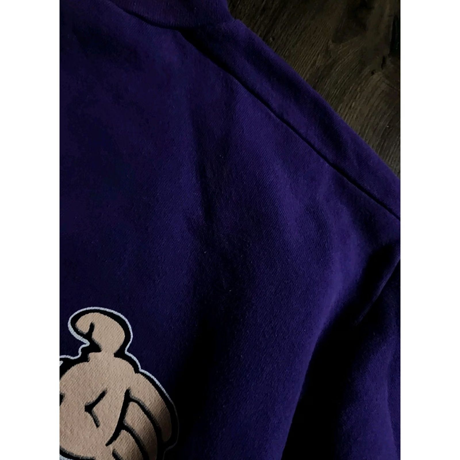 Vintage VINTAGE Freeze Popeye Sweatshirt Crewneck L Mens Purple 90s Cartoon Distress Swee'Pea Graphic Print Size US L / EU 52-54 / 3 - 6 Thumbnail