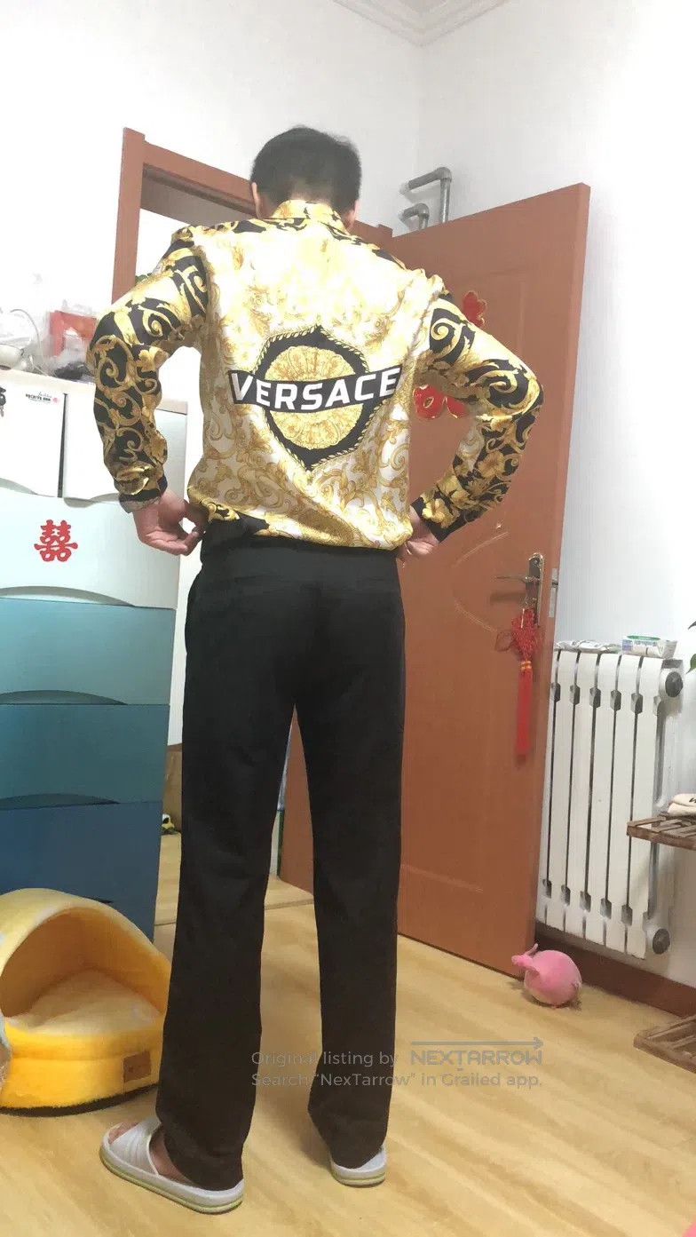 Versace Versace Mulberry silk shirt Size US L / EU 52-54 / 3 - 2 Thumbnail