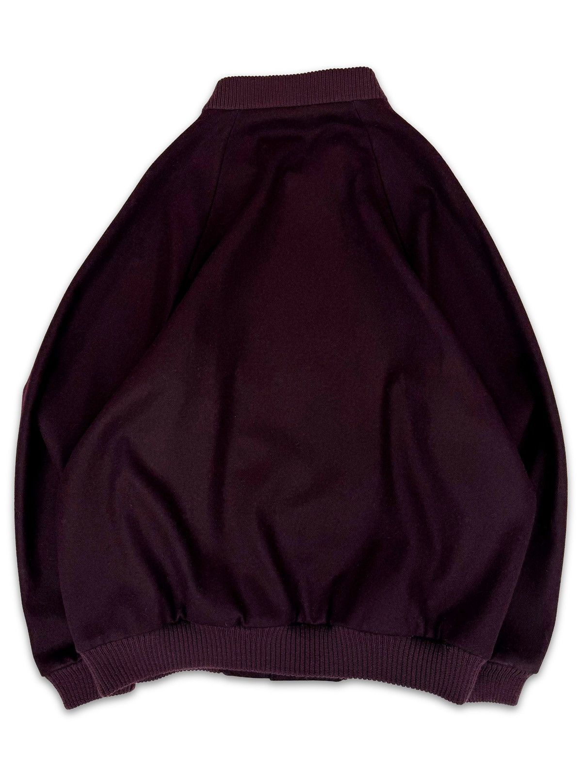 Raf Simons AW01 Raf Simons Riot Riot Riot Burgundy Wool Bomber Jacket Size US M / EU 48-50 / 2 - 4 Thumbnail