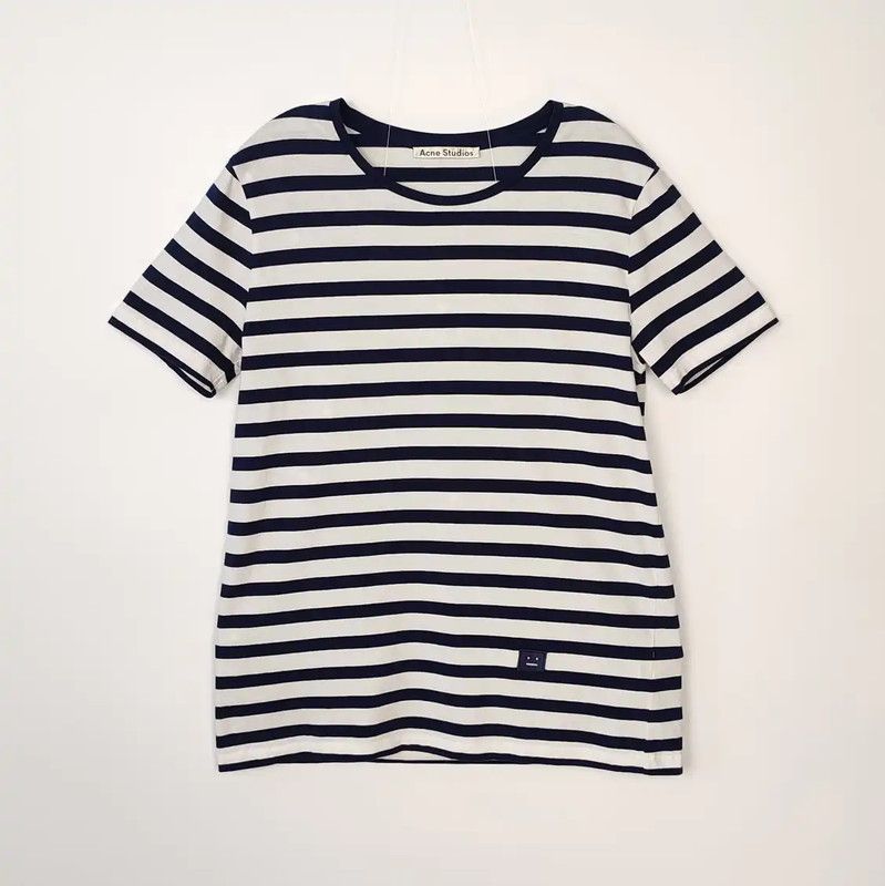Acne Studios Acne Studios Striped Cotton T-Shirt for Women Size XS / US 0-2 / IT 36-38 - 1 Thumbnail