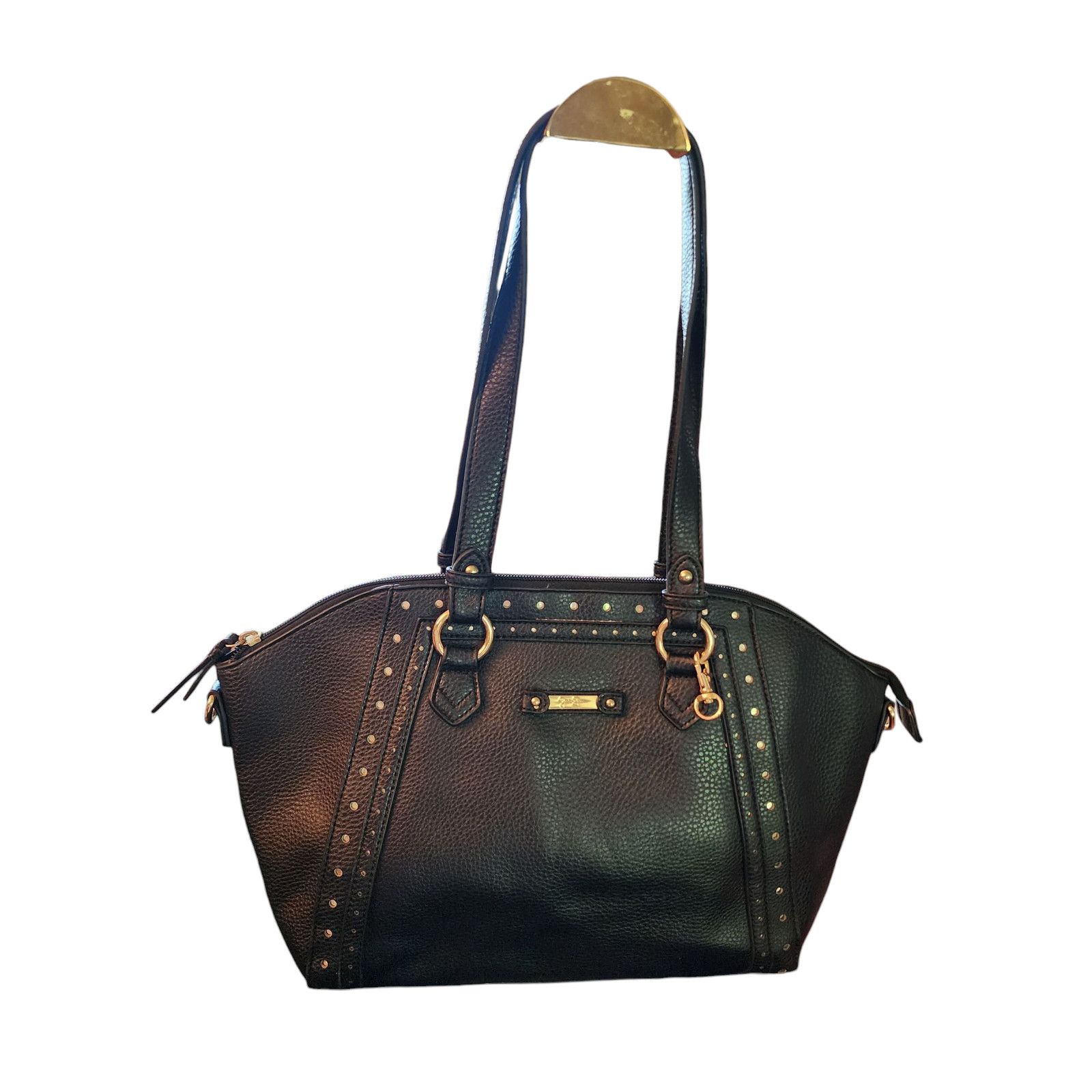 Jessica Simpson Jessica Simpson black faux leather bag with matching wallet. Size ONE SIZE - 3 Thumbnail