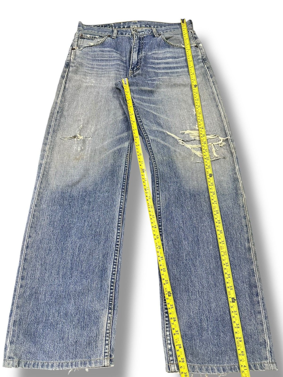 Japanese Brand Distressed Levi's 503 Vintage Baggy Wideleg Style Faded Size US 32 / EU 48 - 14 Thumbnail