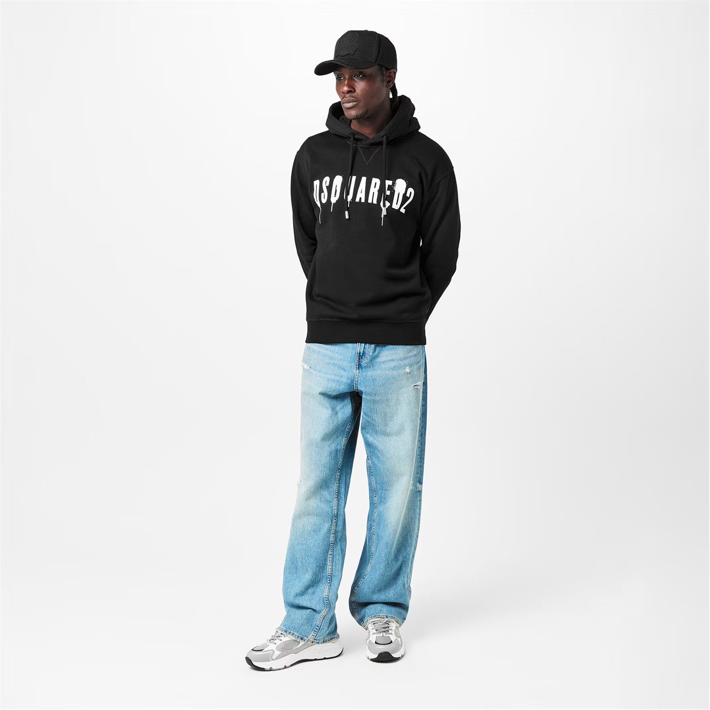 Dsquared2 o1g2r1mq0426 Spray Hoodie in Black Size US L / EU 52-54 / 3 - 6 Thumbnail