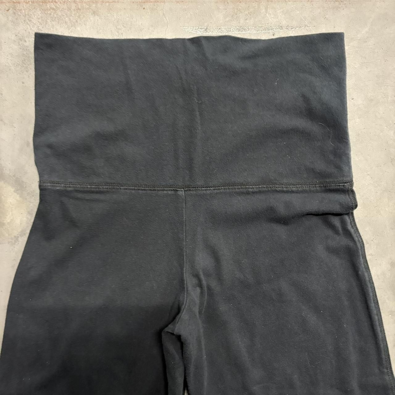 Vintage Crazy Vintage Y2K/2000s Baggy Black Wideleg Womens SweatPants Yoga Pants! Size US 30 / EU 46 - 2 Thumbnail