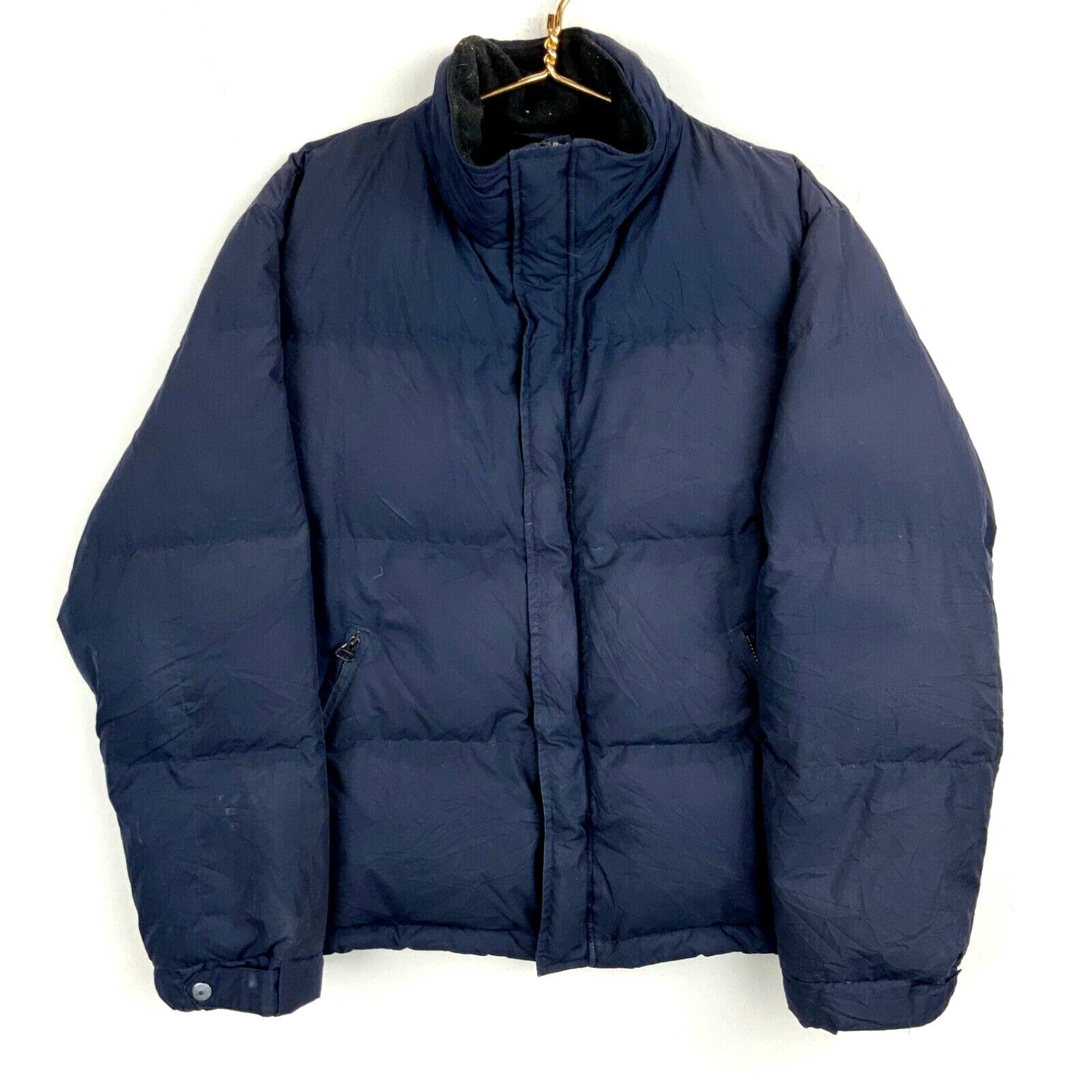 image of Vintage Polo Ralph Laurent Down Full Zip Puffer Jacket Size Medium Blue in White, Men's