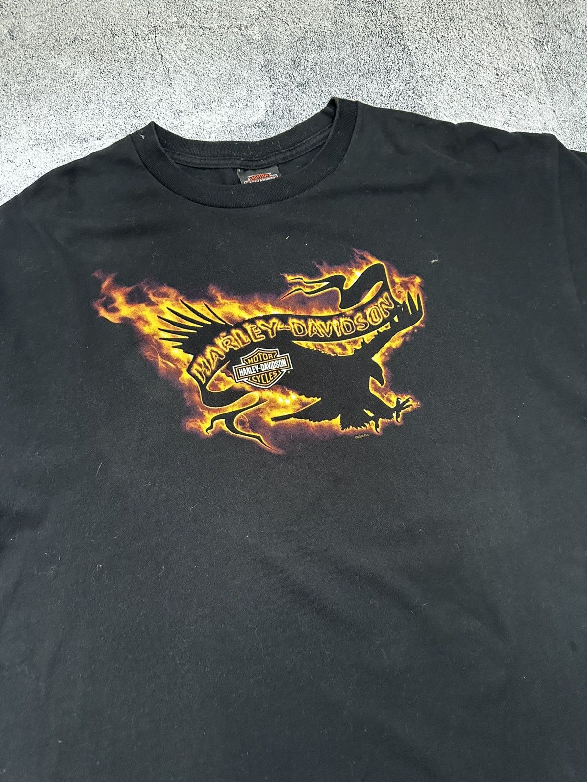 Harley Davidson Vintage Harley Davidson T-shirt Stratstone Moto Size US XXL / EU 58 / 5 - 8 Thumbnail