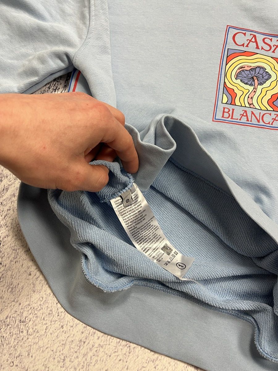 Casablanca Casablanca Big Logo Mushroom Mind Vibrations Blue Sweatshirt Size US S / EU 44-46 / 1 - 8 Thumbnail
