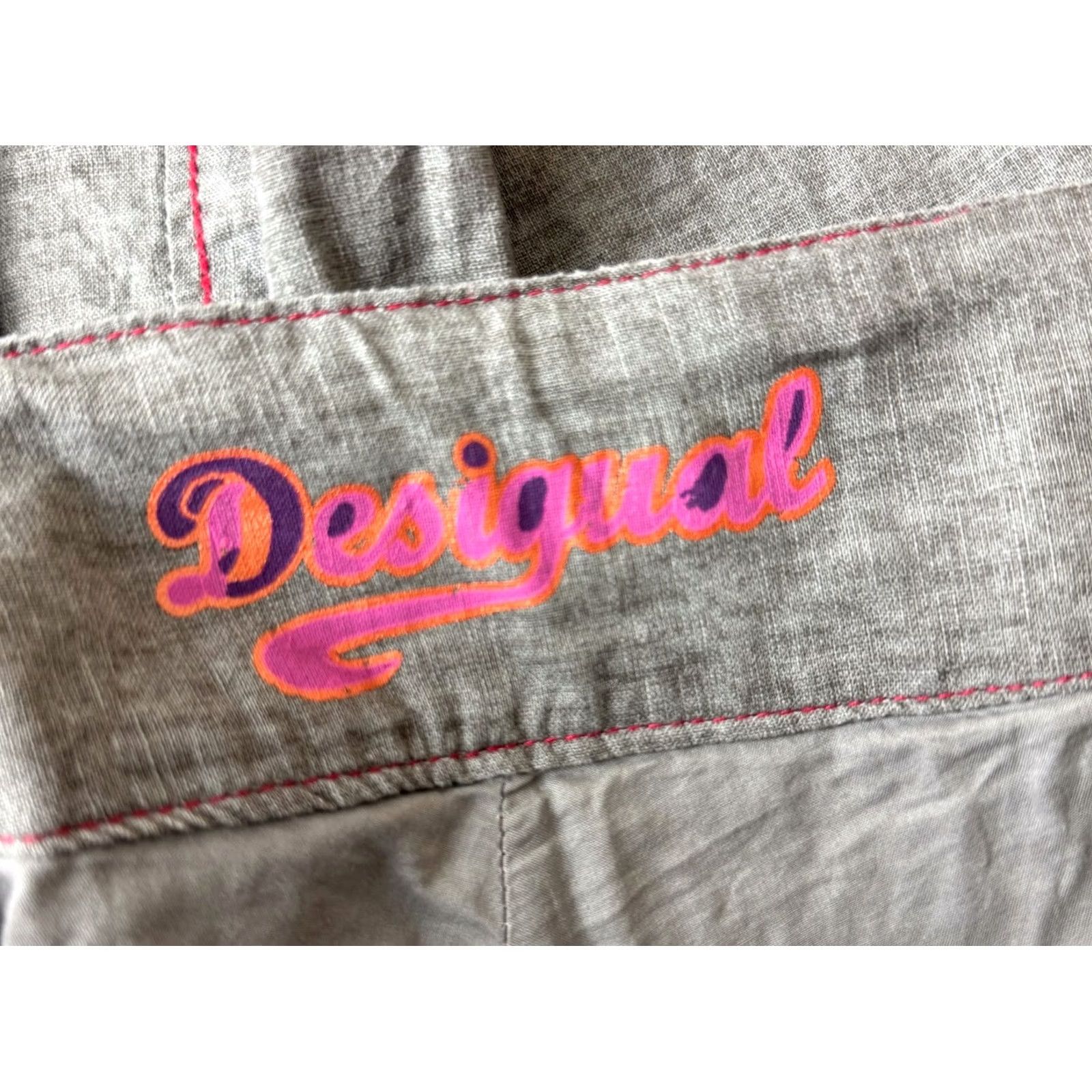Desigual Desigual Skirt Women 38 Grey Knee Length Cotton Desigual Skirt Women 38 Grey Knee Length Cotton 30F2752 Size 26" / US 2 / IT 38 - 7 Thumbnail