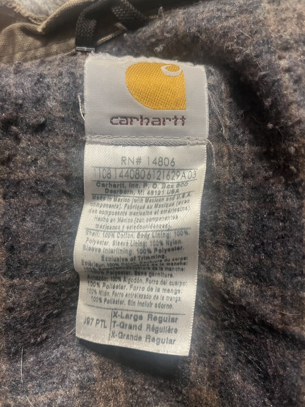 Carhartt Vintage Carhartt J97 Detroit Jacket Faded Black Distress XL Size US XL / EU 56 / 4 - 4 Thumbnail