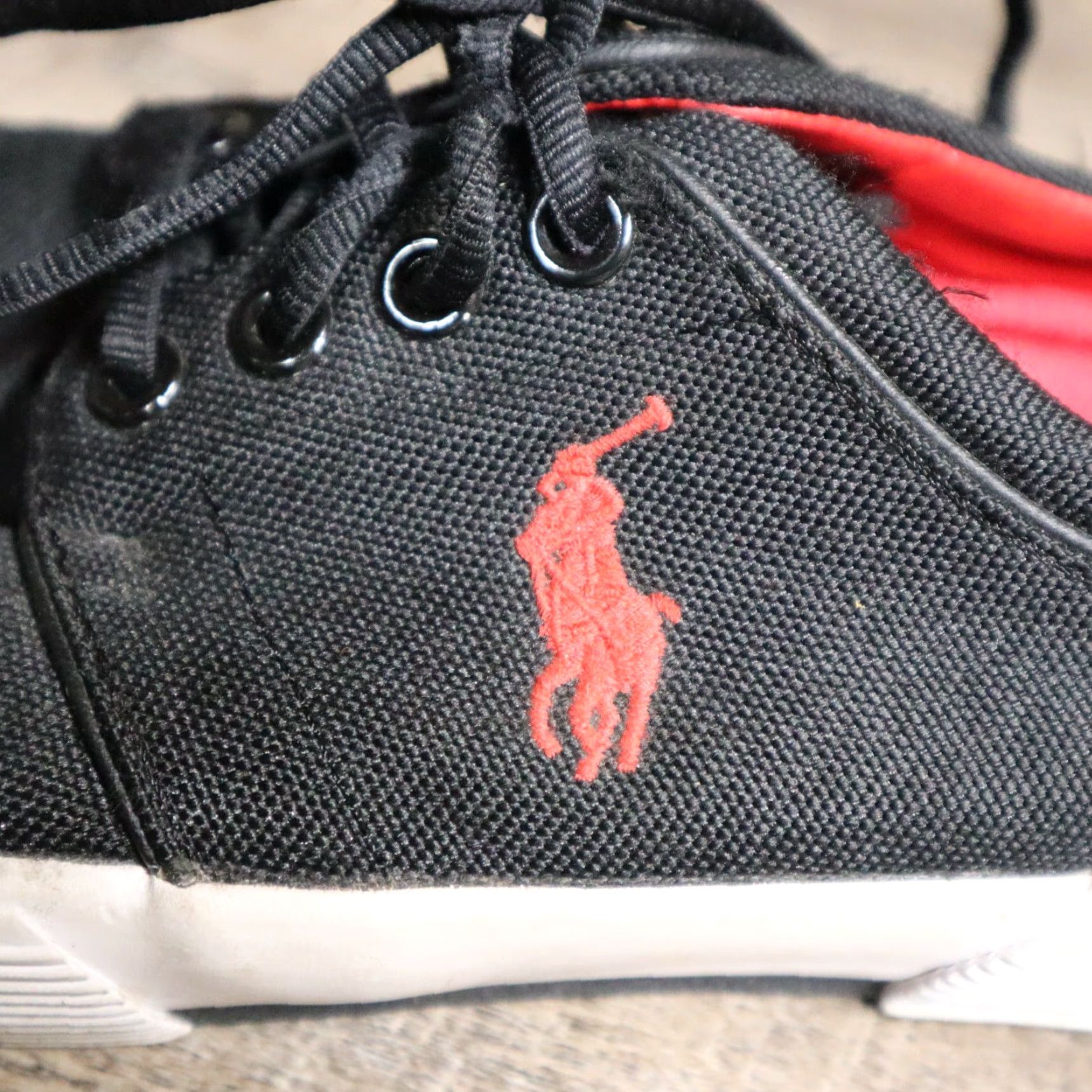 Polo Ralph Lauren Polo Ralph Lauren Faxon Sneakers Men 7.5 Black Canvas Casual Shoes Size US M / EU 48-50 / 2 - 4 Thumbnail