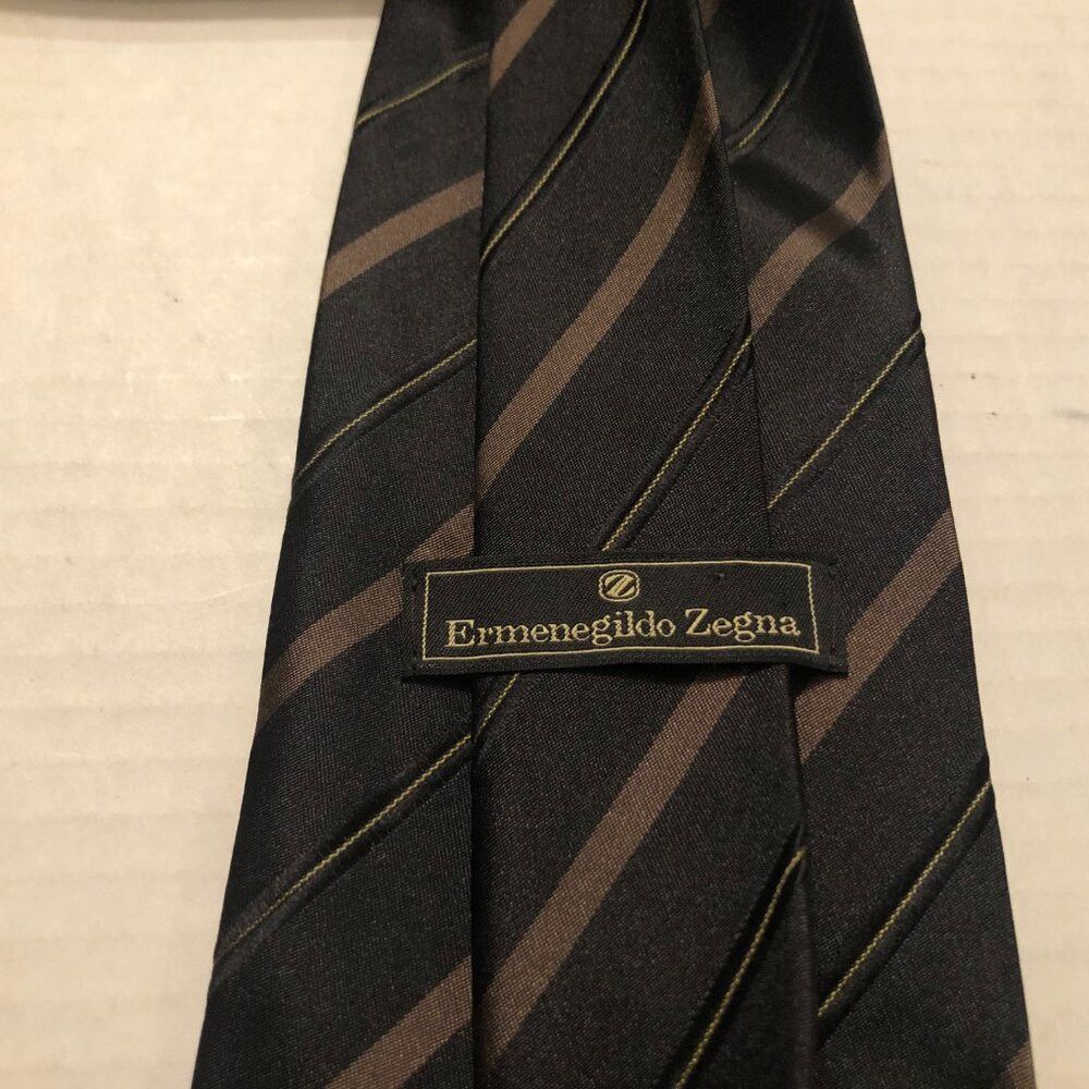 Ermenegildo Zegna ermenegildo Zegna men's new silk tie width:4" LENGTH:58" Size ONE SIZE - 6 Thumbnail