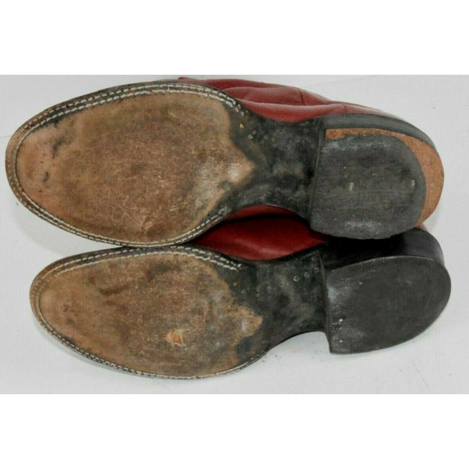 Vintage Panhandle Slim Womens Sz 5 B Red Leather Roper Western Cowgirl Boots Size US 5 / IT 35 - 7 Thumbnail