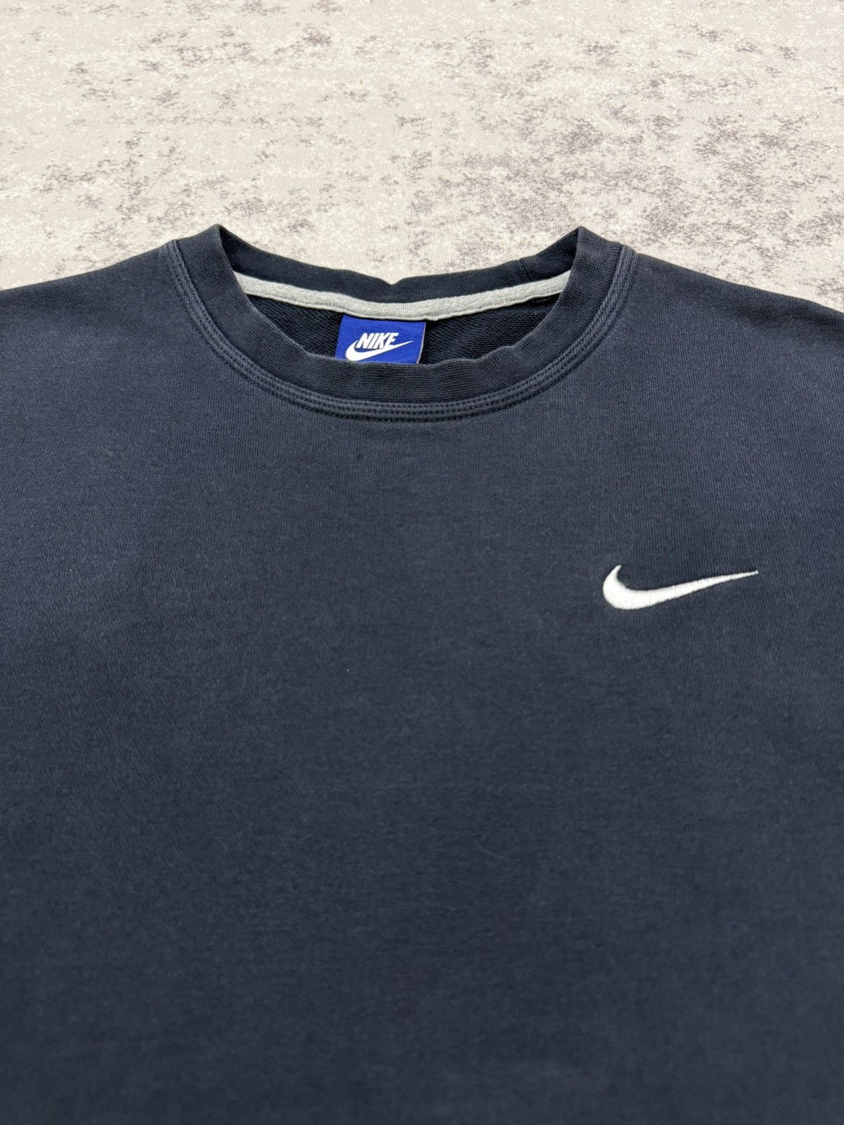 Nike Nike Swoosh Blue Tag Small Logo Sweatshirt Size US S / EU 44-46 / 1 - 6 Thumbnail