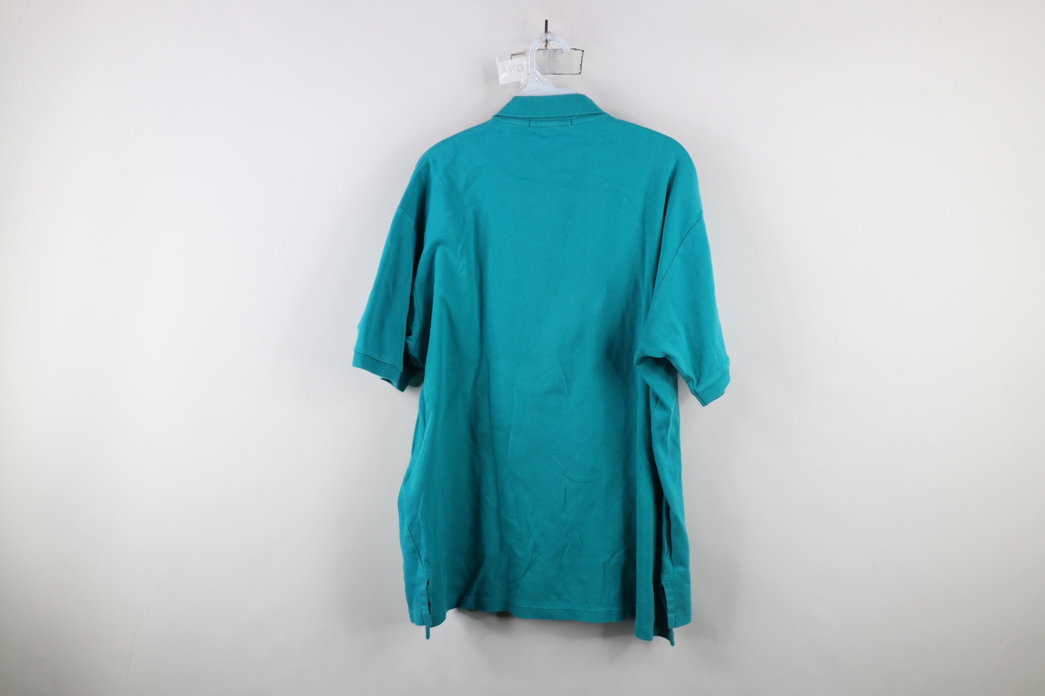 Ralph Lauren × Vintage Vintage 90s Ralph Lauren Country Club Golf Polo Shirt Teal Size US L / EU 52-54 / 3 - 10 Thumbnail
