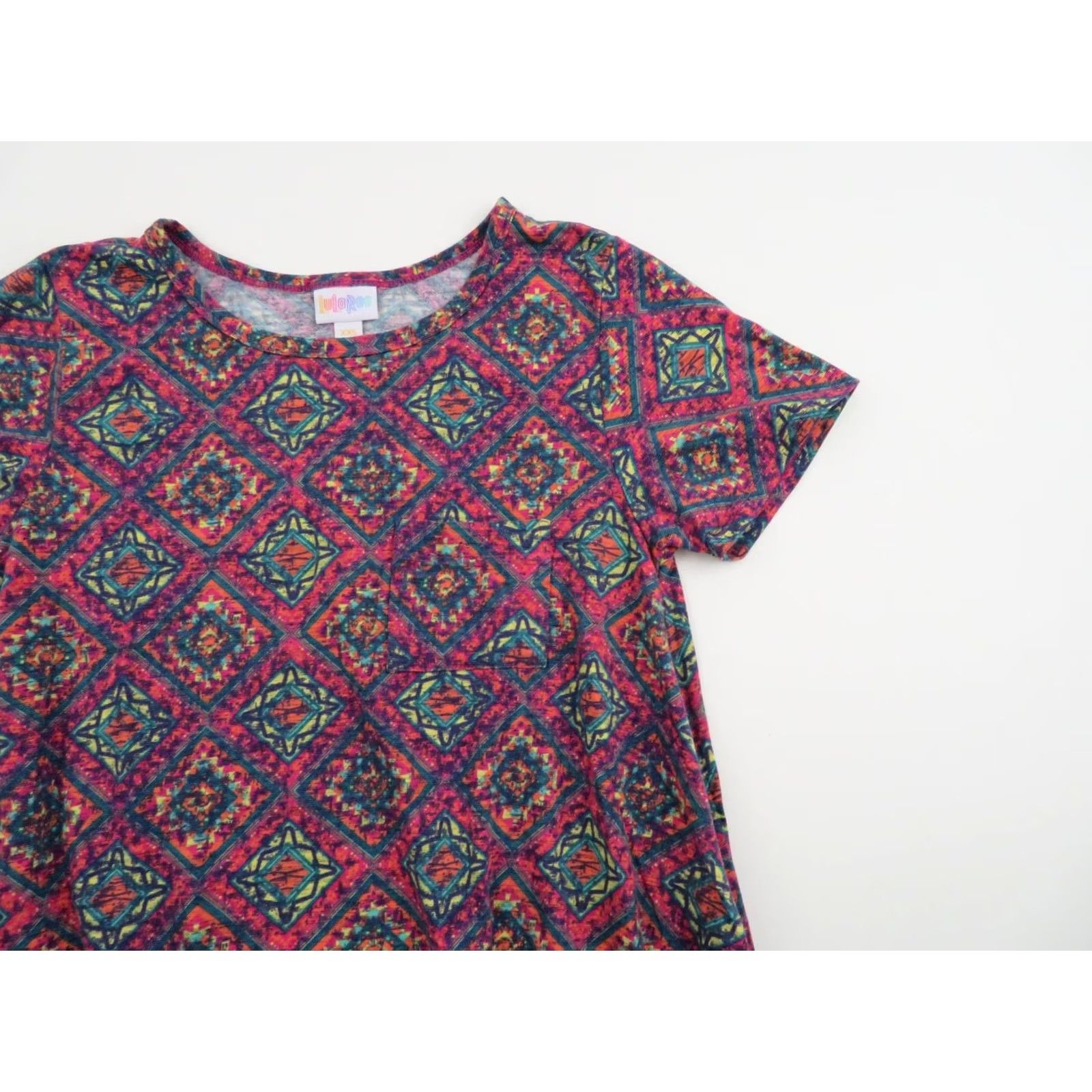 Vintage LuLaRoe Carly Dress XXS Aztec Pink Swing Unicorn Stretch EUC LLR Size XXS / US 00 / IT 34 - 4 Thumbnail