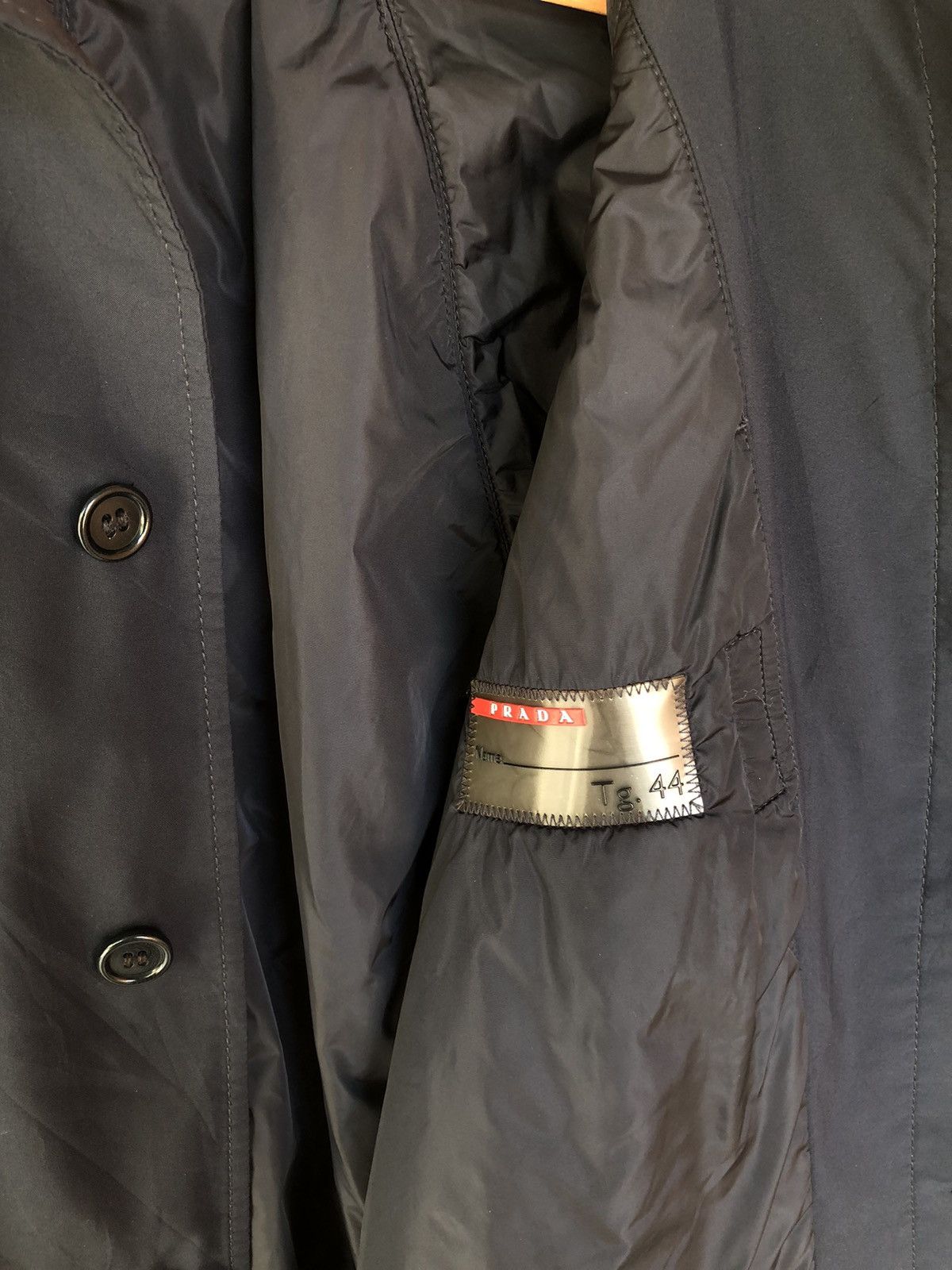 Prada Tg. 44 Prada Opti Nylon Puffer Trench Coat Jacket Size US S / EU 44-46 / 1 - 8 Thumbnail