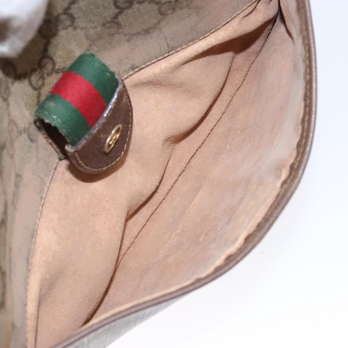Gucci GUCCI GG Supreme Web Sherry Line Shoulder Bag Pvc Beige 001 Size ONE SIZE - 22 Thumbnail