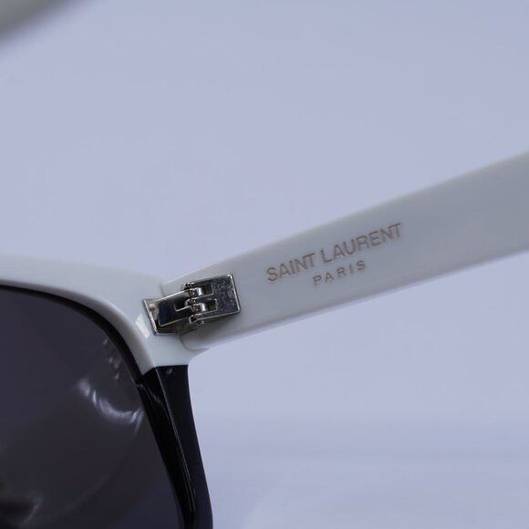 Saint Laurent Paris Saint Laurent SL51 049 Sunglasses White/Black Square Frame Size ONE SIZE - 8 Thumbnail