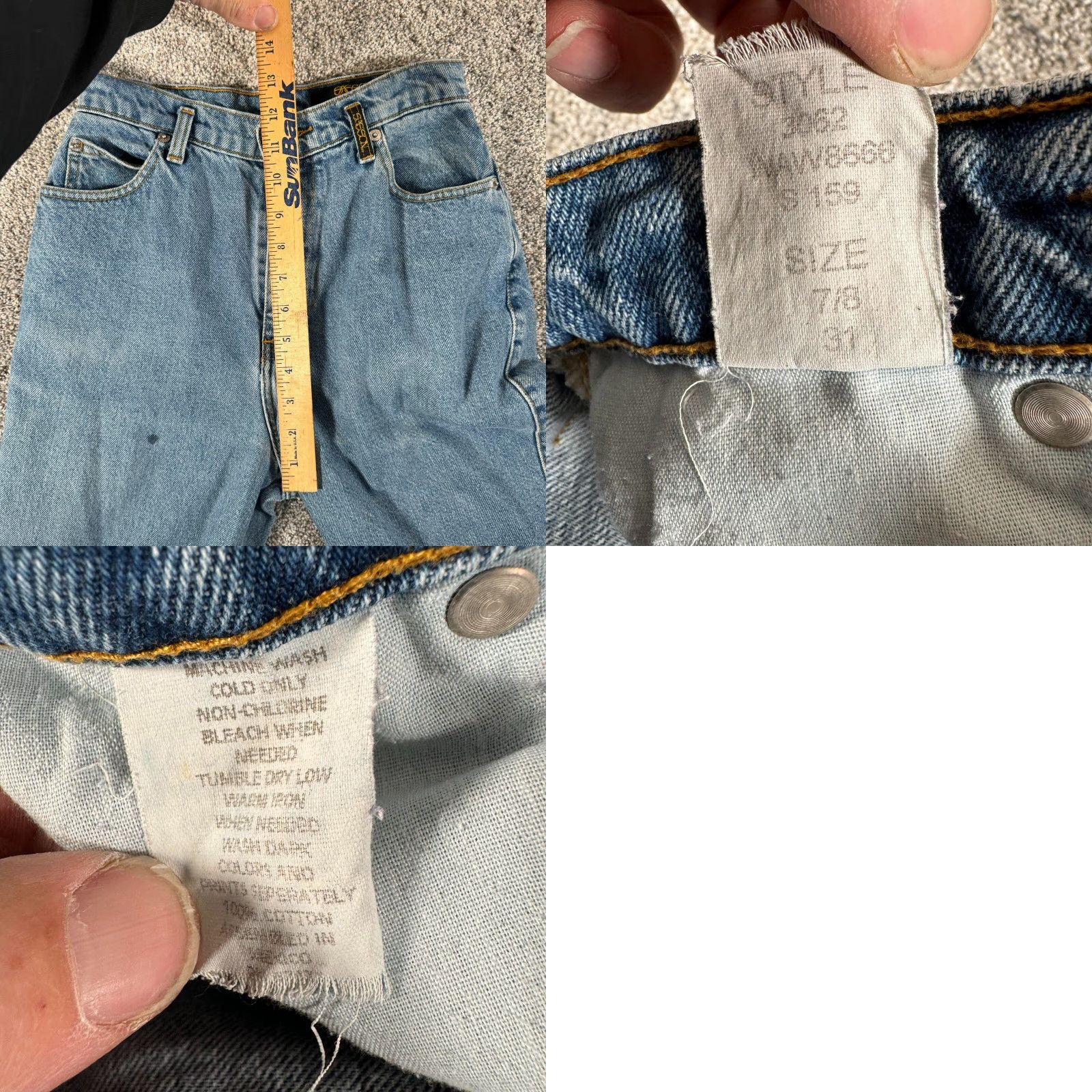 Vintage Sasson Jeans Womens 7/8 High Rise Tapered Streetwear 90s Vintage Size 28" / US 6 / IT 42 - 9 Thumbnail