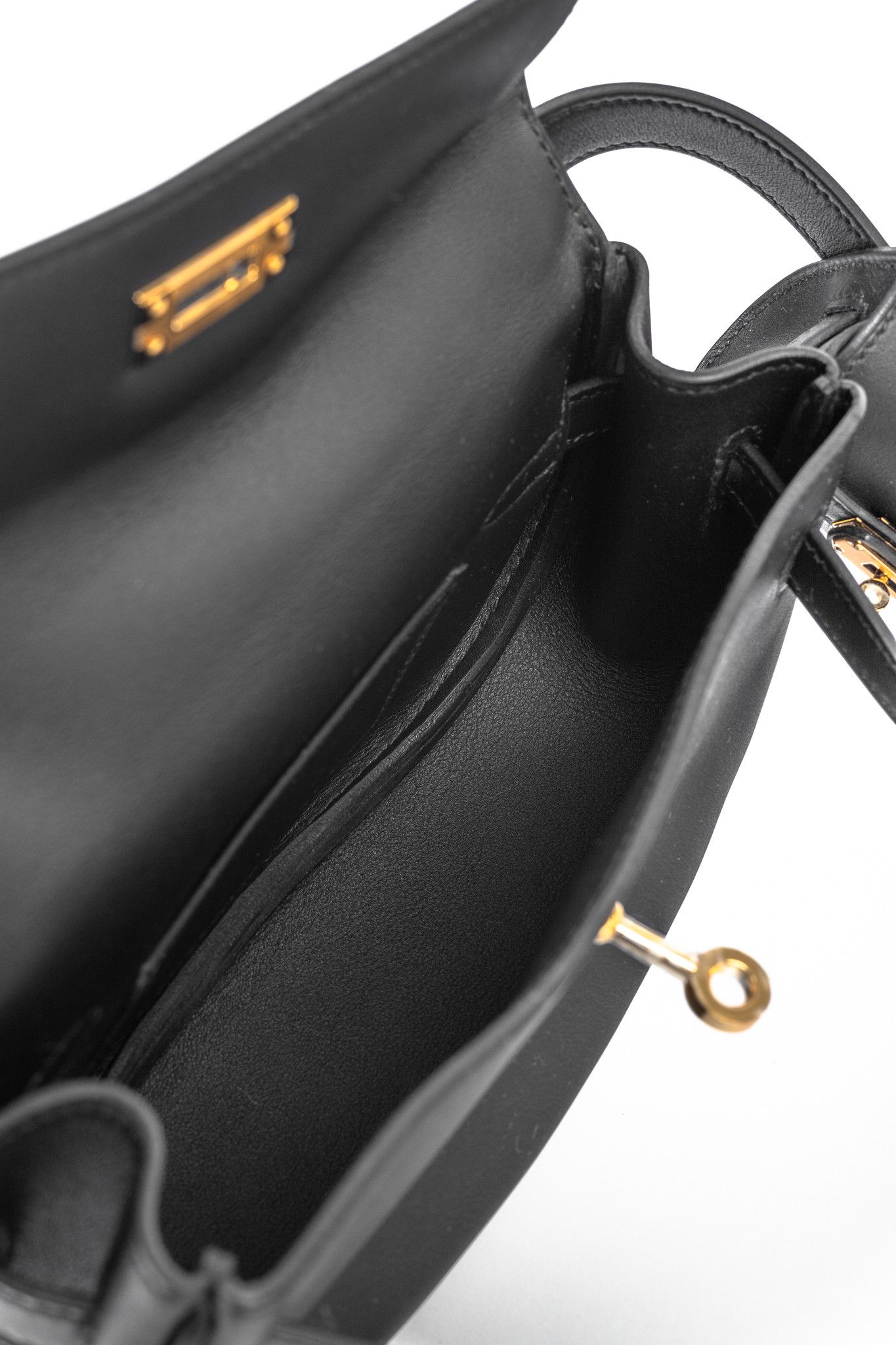 Hermes Hermes Kelly Moove Black Swift Leather GHW Shoulder Bag Size ONE SIZE - 19 Thumbnail