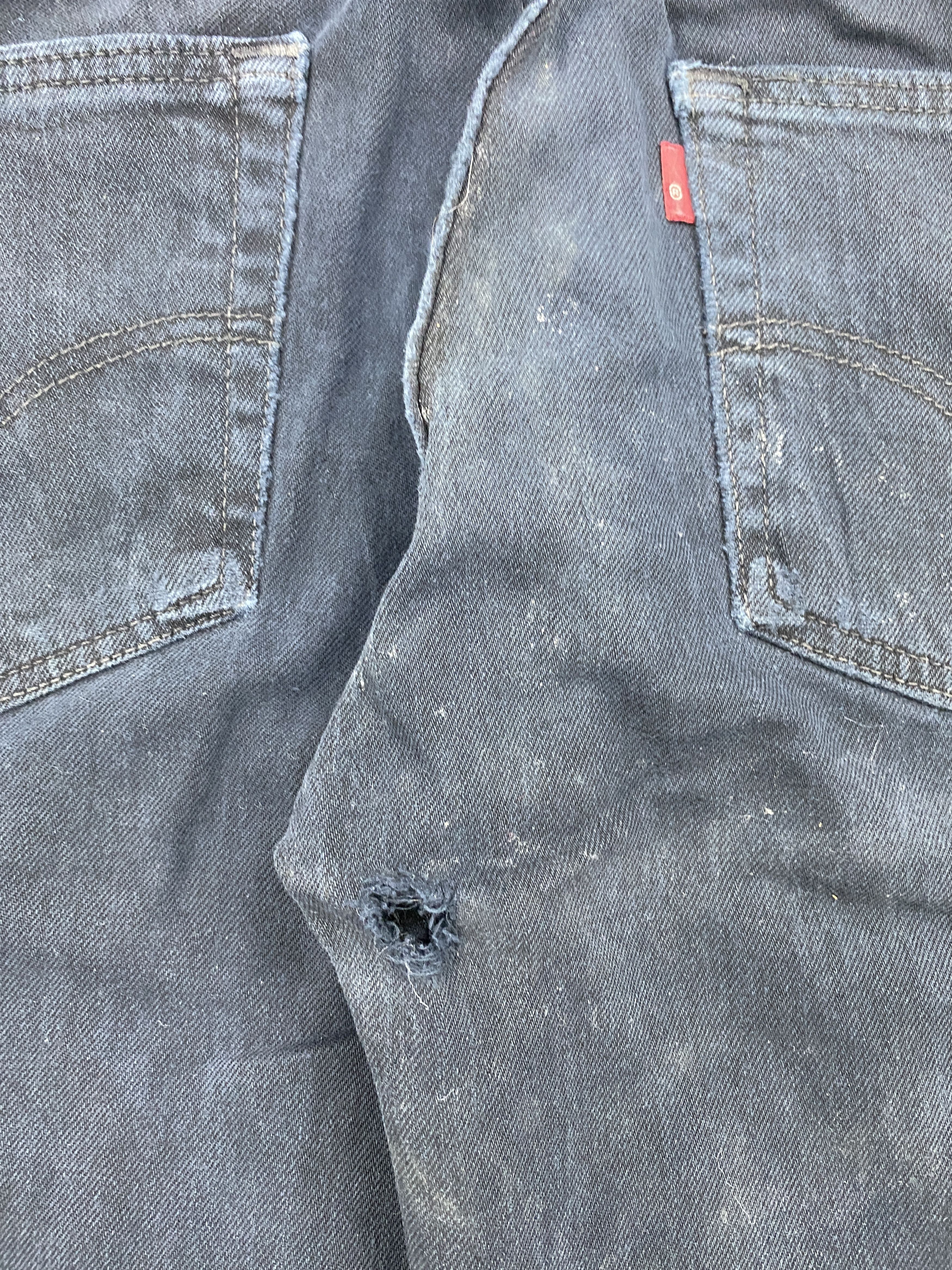 Levi's × Vintage Distressed Vintage Levis Faded Black Jeans Size US 33 - 16 Thumbnail