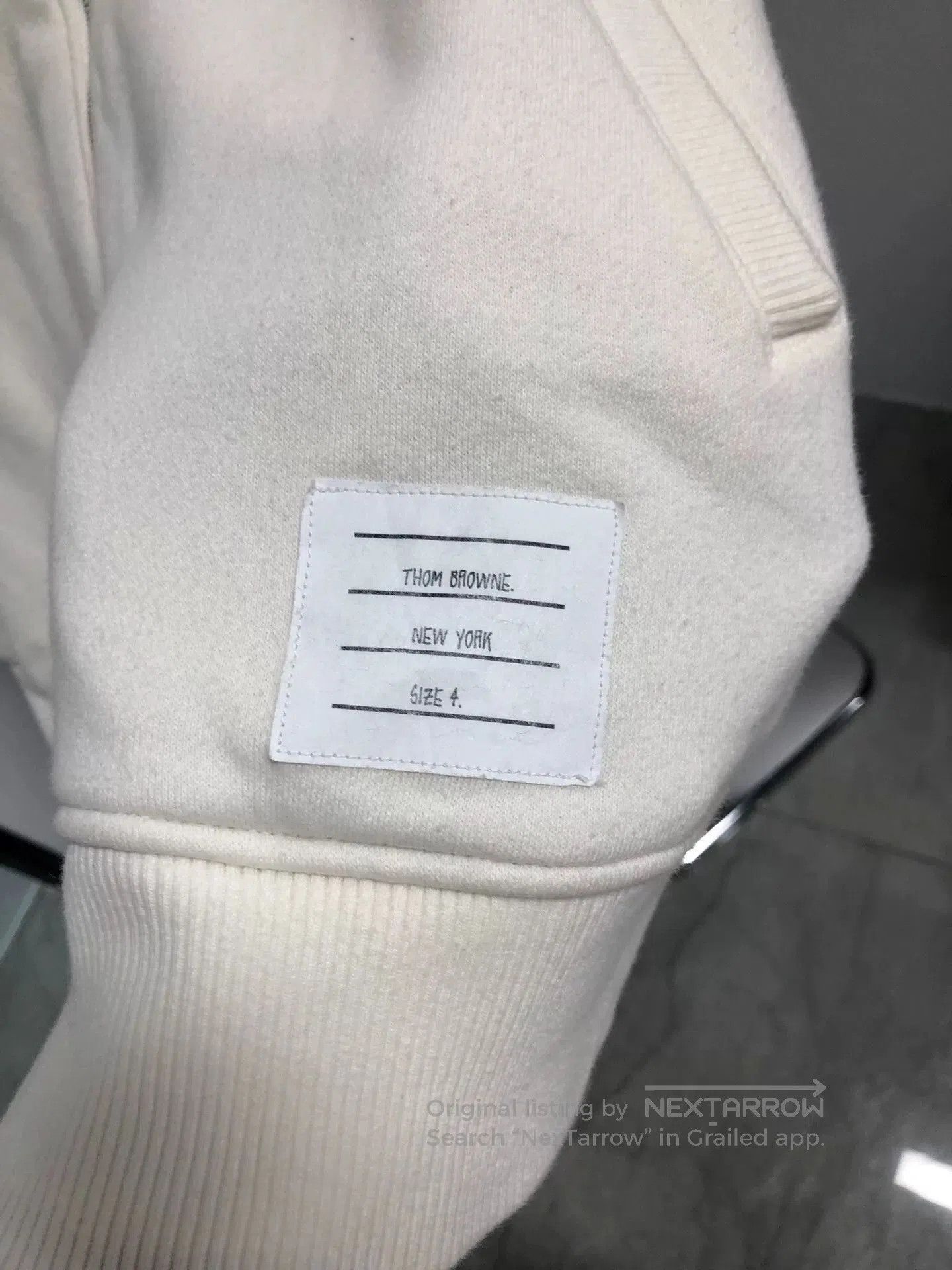 Thom Browne thom browne beige zip long sleeve jacket. Size US M / EU 48-50 / 2 - 4 Thumbnail