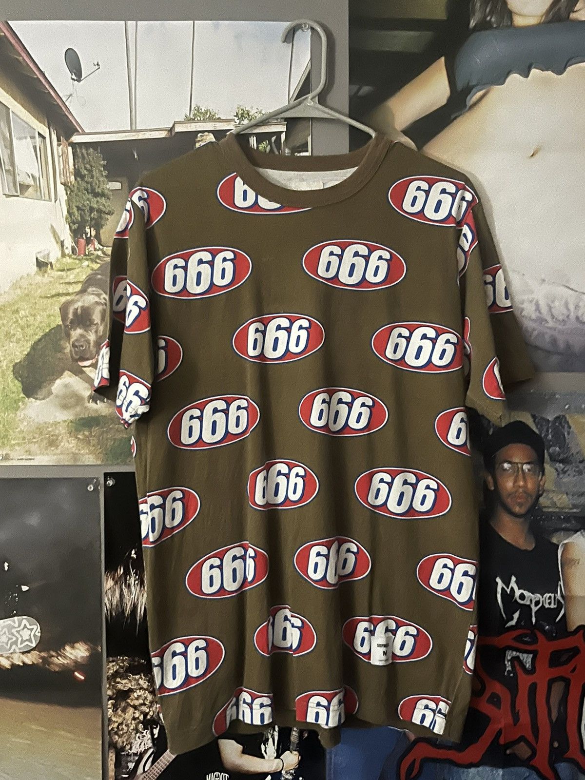 Supreme Supreme 666 all over print - T shirt Size US M / EU 48-50 / 2 - 1 Thumbnail