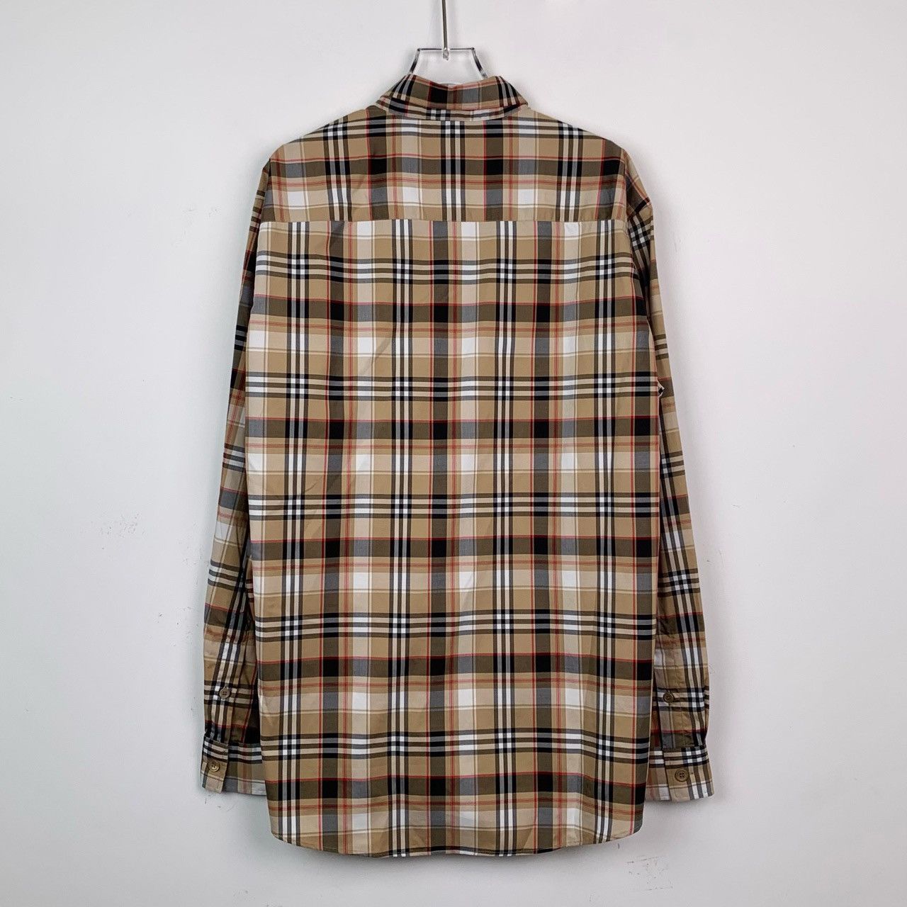 Burberry Burberry Plaid Collared Color Block Long Sleeve Shirt K26WX Size US L / EU 52-54 / 3 - 2 Thumbnail