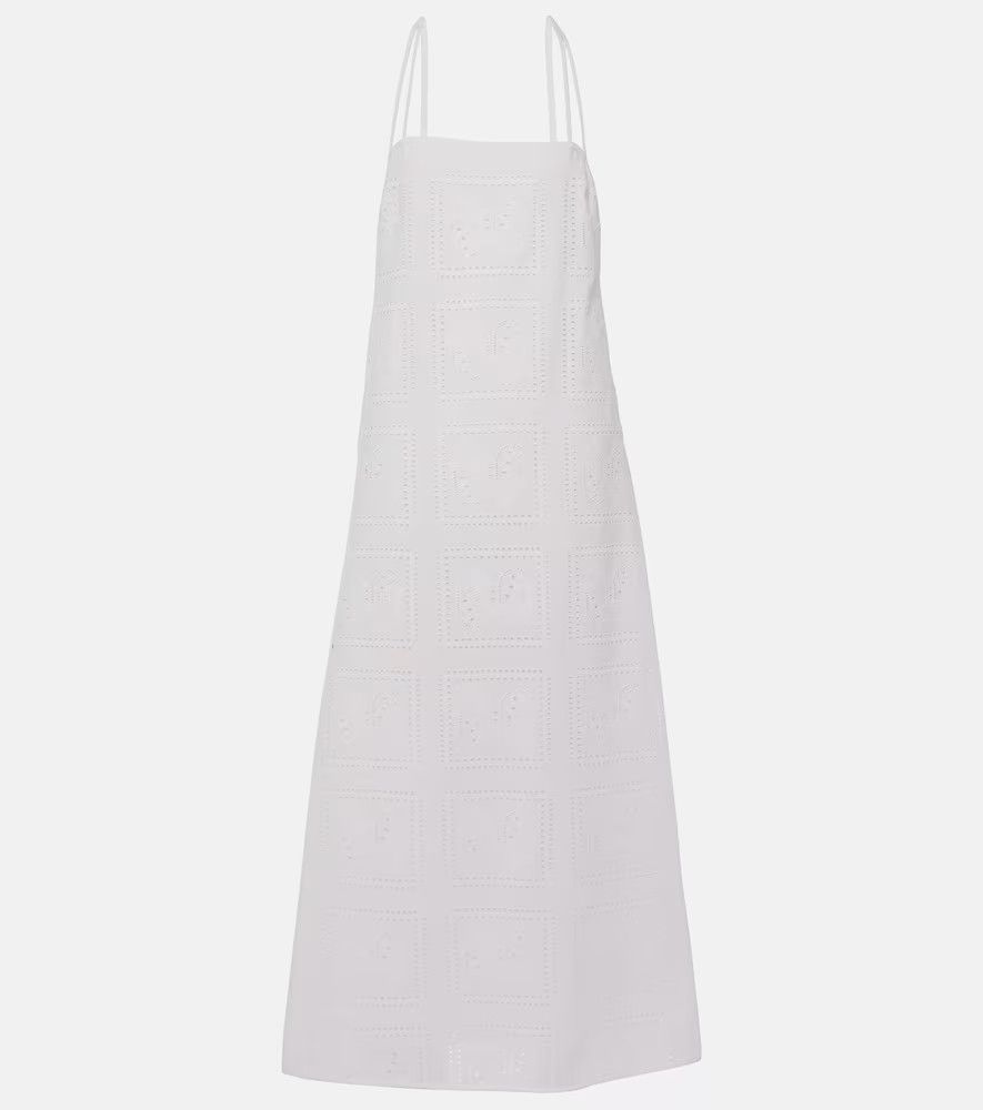 Tory Burch o1s22i1n1024 Midi Lace Dress in White | Grailed