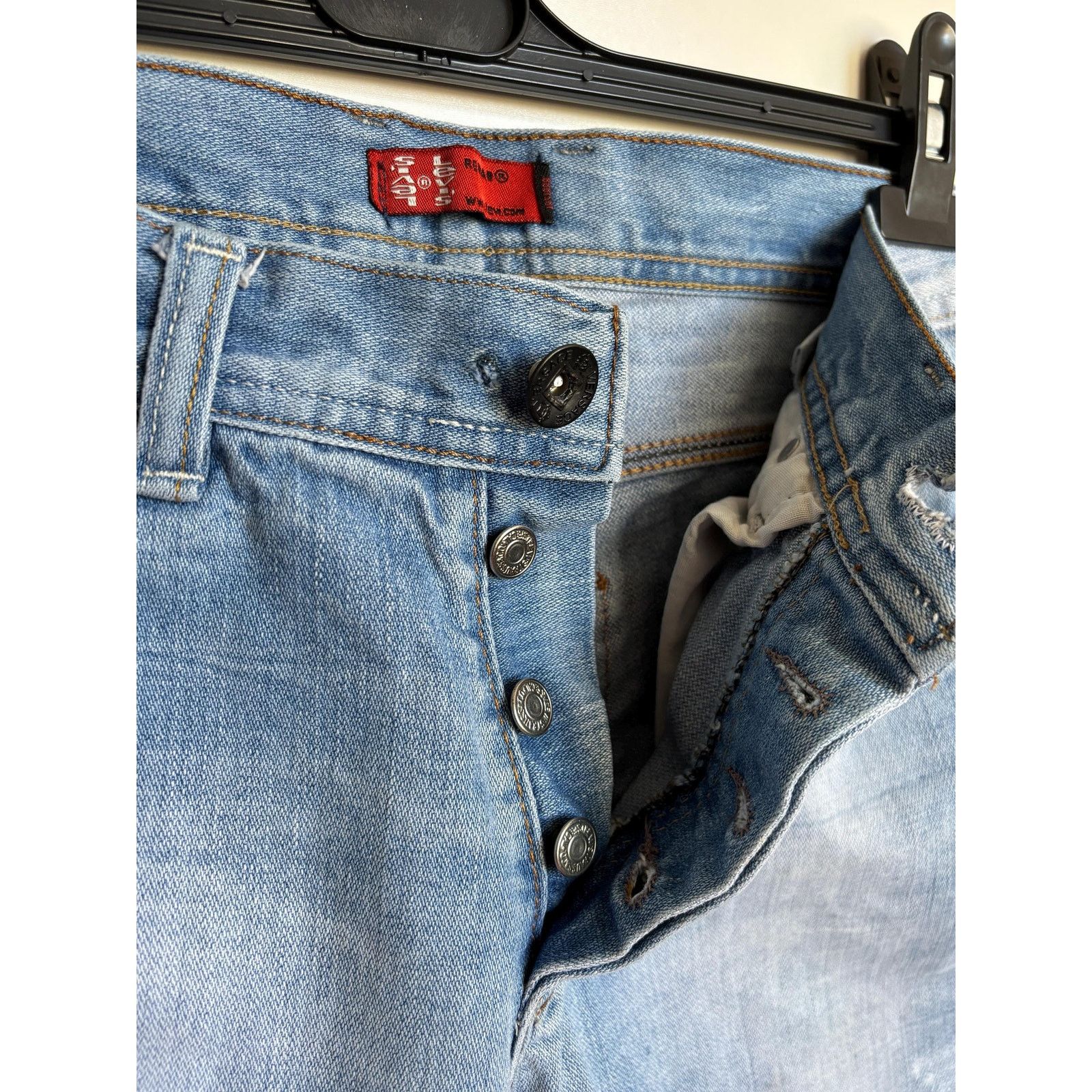 Levi's × Levi's Vintage Clothing × Vintage Levi's Red Tab Y2K ItalyMade Jeans W30 Button Fly Light Wash Size US 30 / EU 46 - 10 Thumbnail