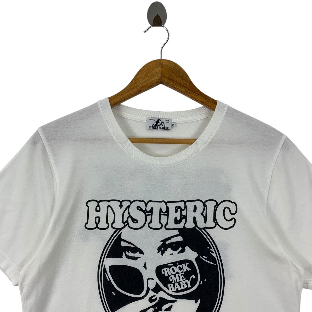 Hysteric Glamour × Japanese Brand HYSTERIC GLAMOUR big women printed rock me baby spellout tee Size M / US 6-8 / IT 42-44 - 2 Thumbnail