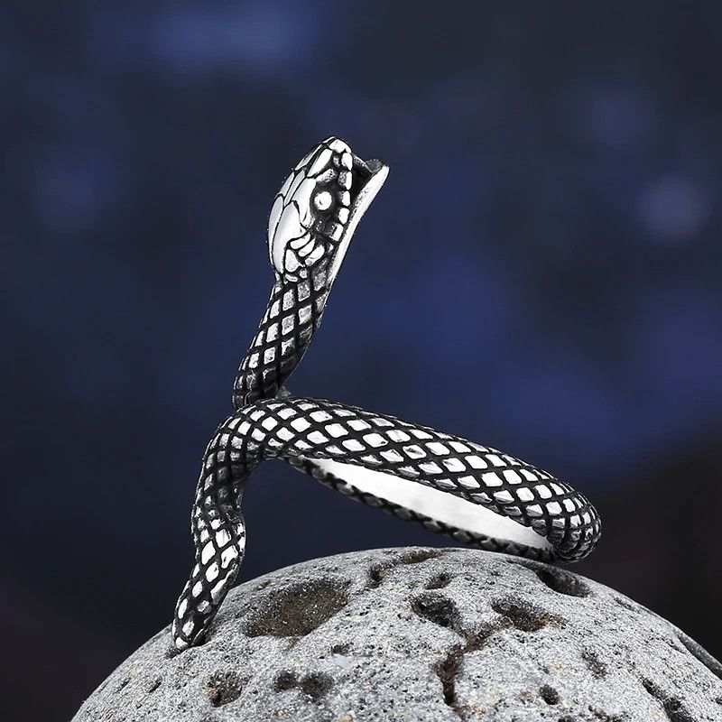 Japanese Brand × Jewelry × Vintage 3D Snake Ring Size ONE SIZE - 4 Thumbnail