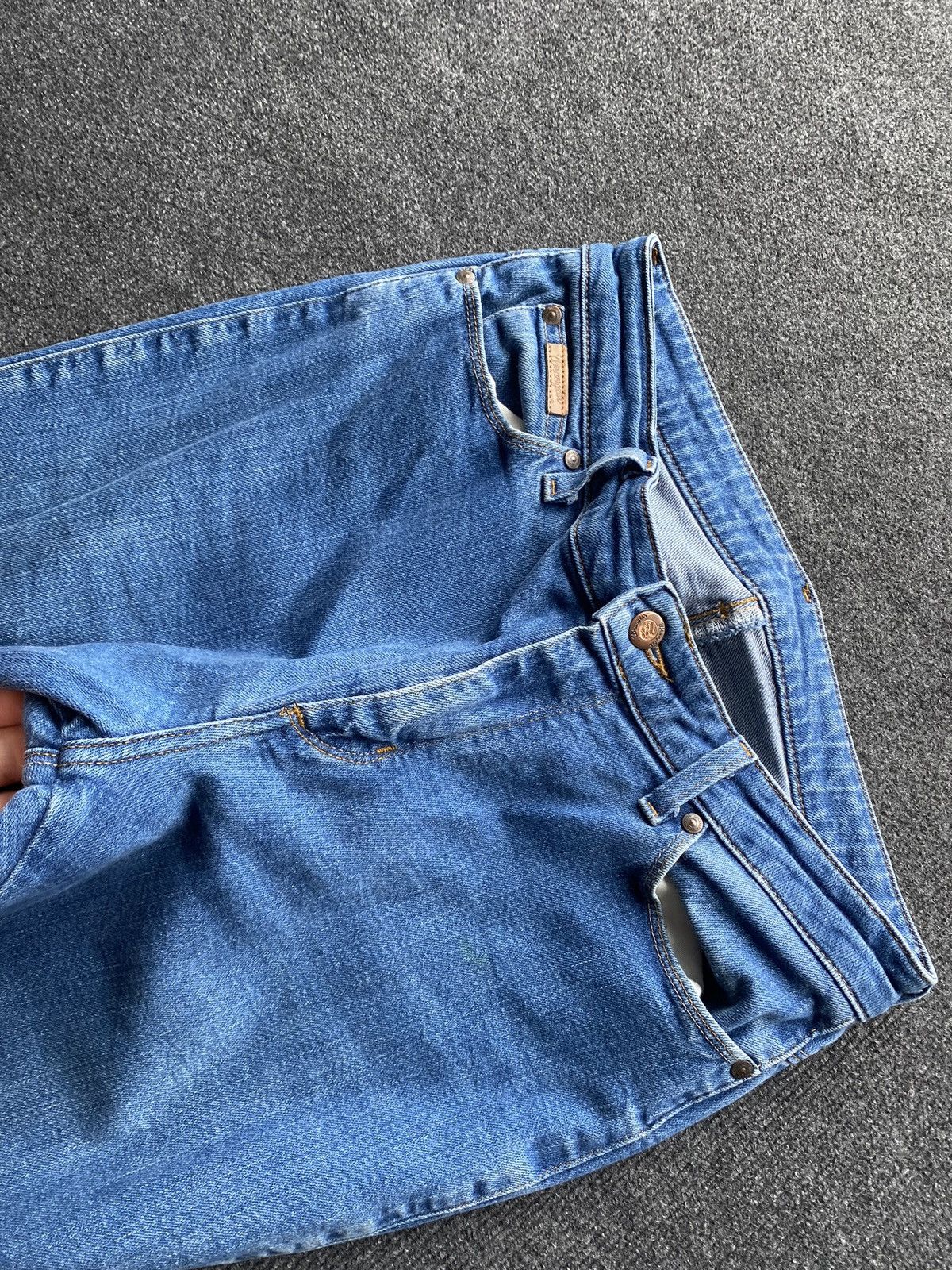 Wrangler 🔥Vntg Wrangler Sexy Bootcut Wom Jeans blue y2k 31 western Size 31" - 5 Thumbnail