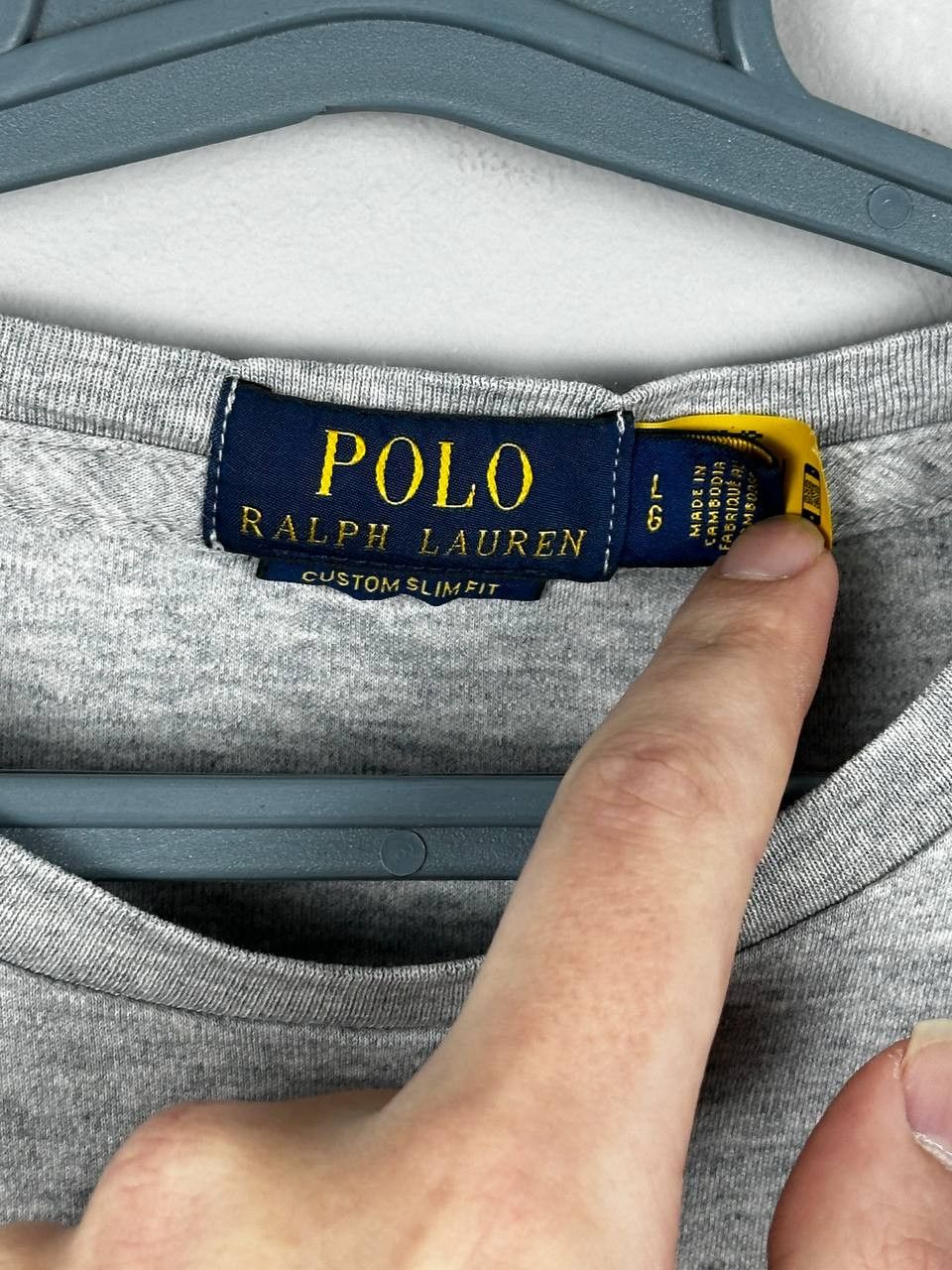 Polo Ralph Lauren Ralph Lauren Basic Cotton T-Shirt Size L Grey Size US L / EU 52-54 / 3 - 5 Thumbnail