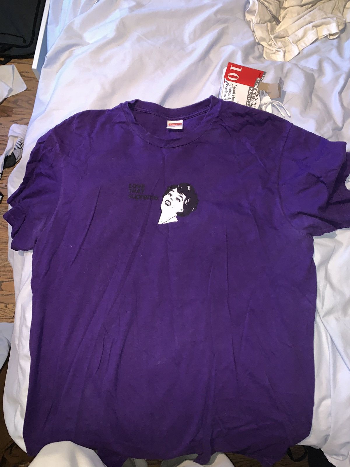 Supreme Supreme purple tee Size US L / EU 52-54 / 3 - 4 Thumbnail