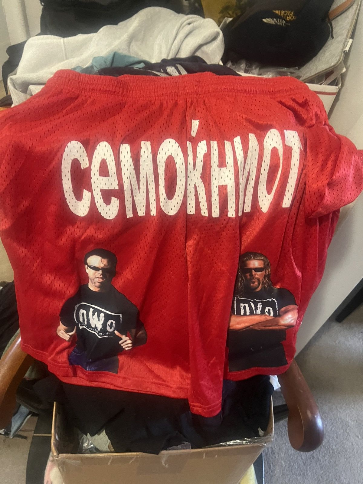 Champion 4th Rope Champion Westside Gunn NWO red shorts medium Size US 30 / EU 46 - 1 Thumbnail