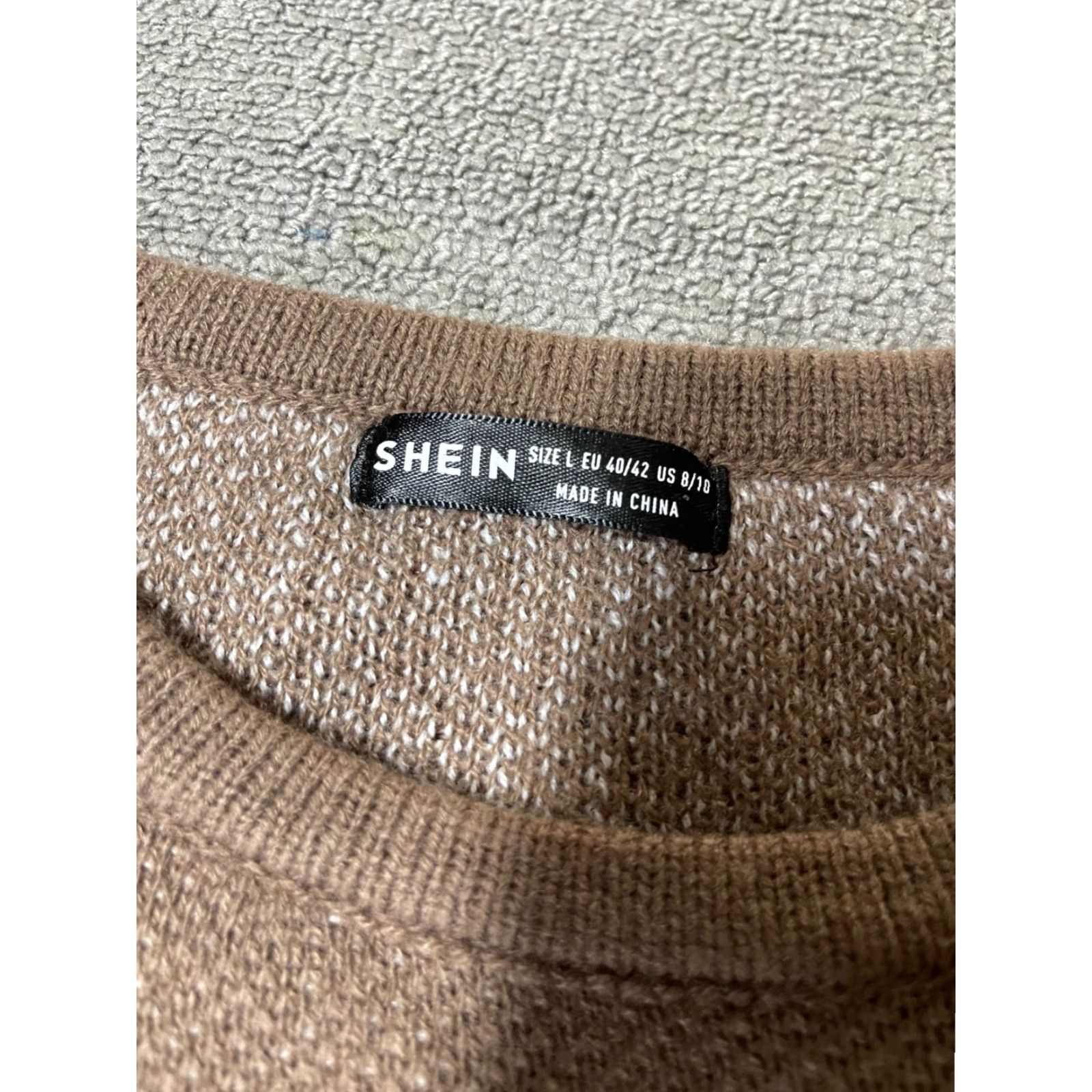 Shein SheIn Sweater Women Large Long Sleeve Brown Cardigan with Pockets Size L / US 10 / IT 46 - 4 Thumbnail