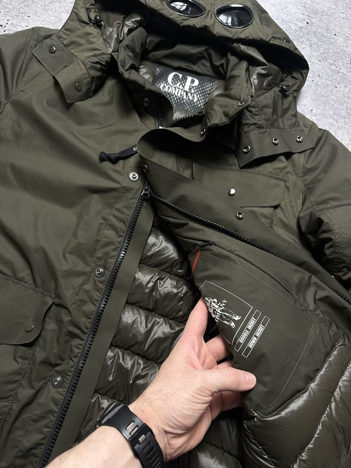 C.P. Company C.P. Company Micro-M Google Down Puffer Waterproof Jacket Size US L / EU 52-54 / 3 - 4 Thumbnail