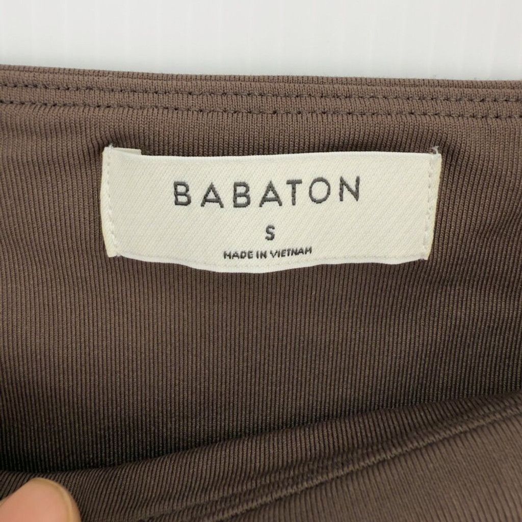 Other BABATON ARITZIA Body Brown Squareneck Long Sleeve Bodysuit S Size XXS / US 00 / IT 34 - 6 Thumbnail