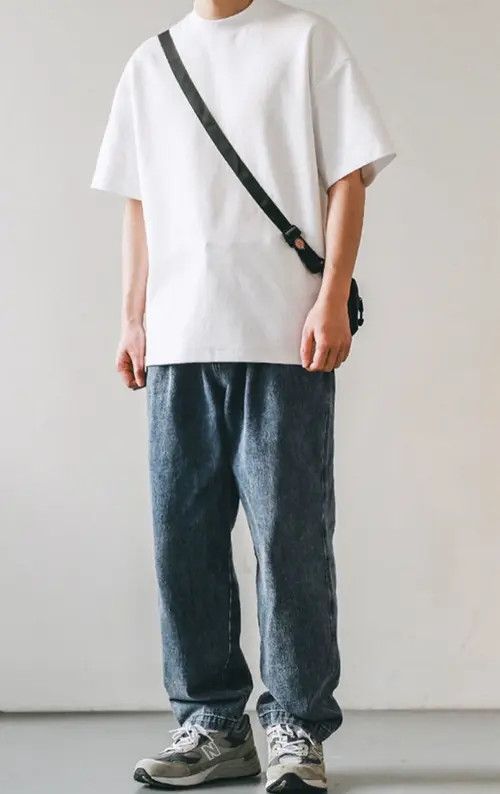 VIBE Cotton White Oversized Basic Casual Tee Shirt Size US XL / EU 56 / 4 - 8 Thumbnail