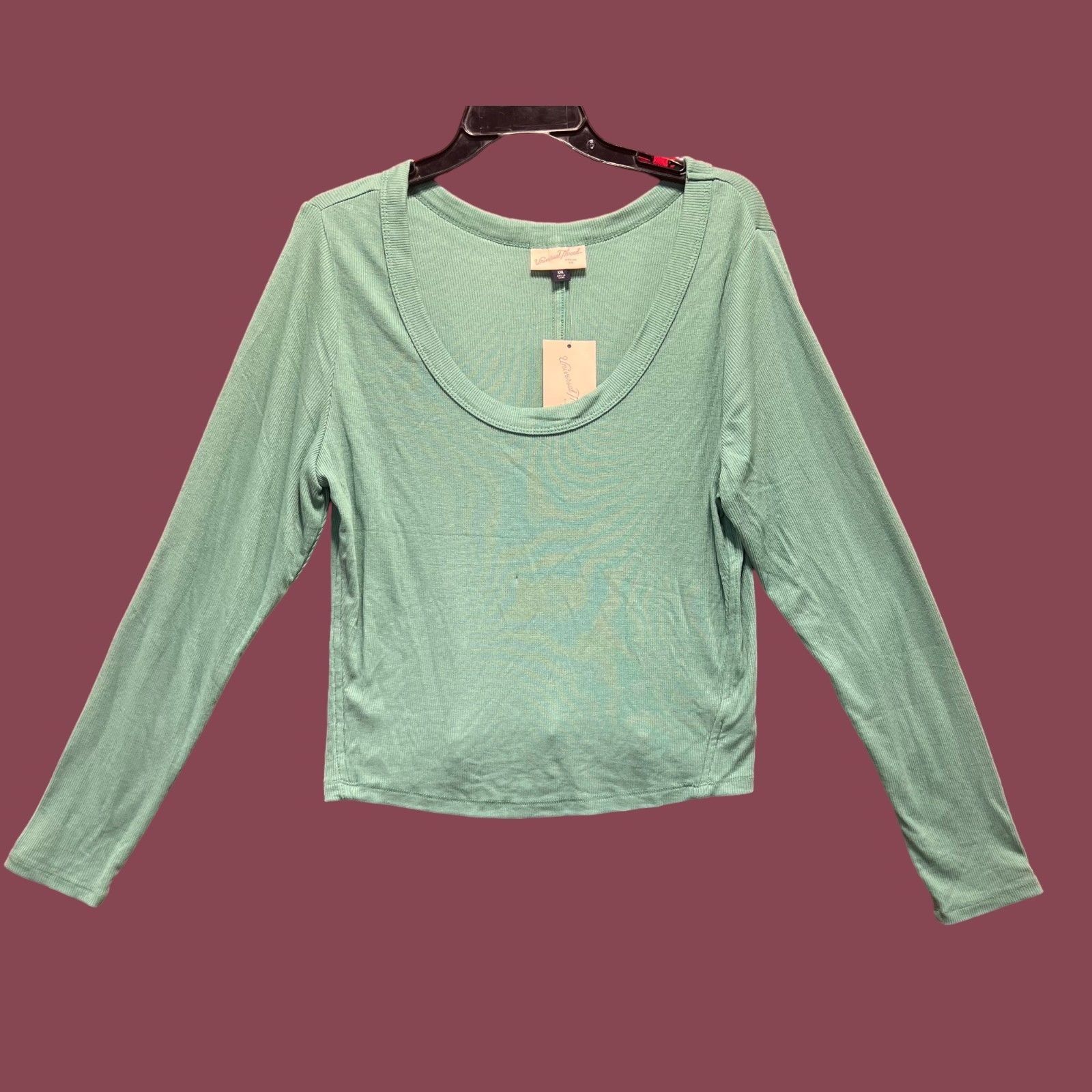 Other Universal Thread - Women's Long Sleeve T-Shirt - Green - XXL Size XXL / US 16-18 / IT 52-54 - 1 Thumbnail