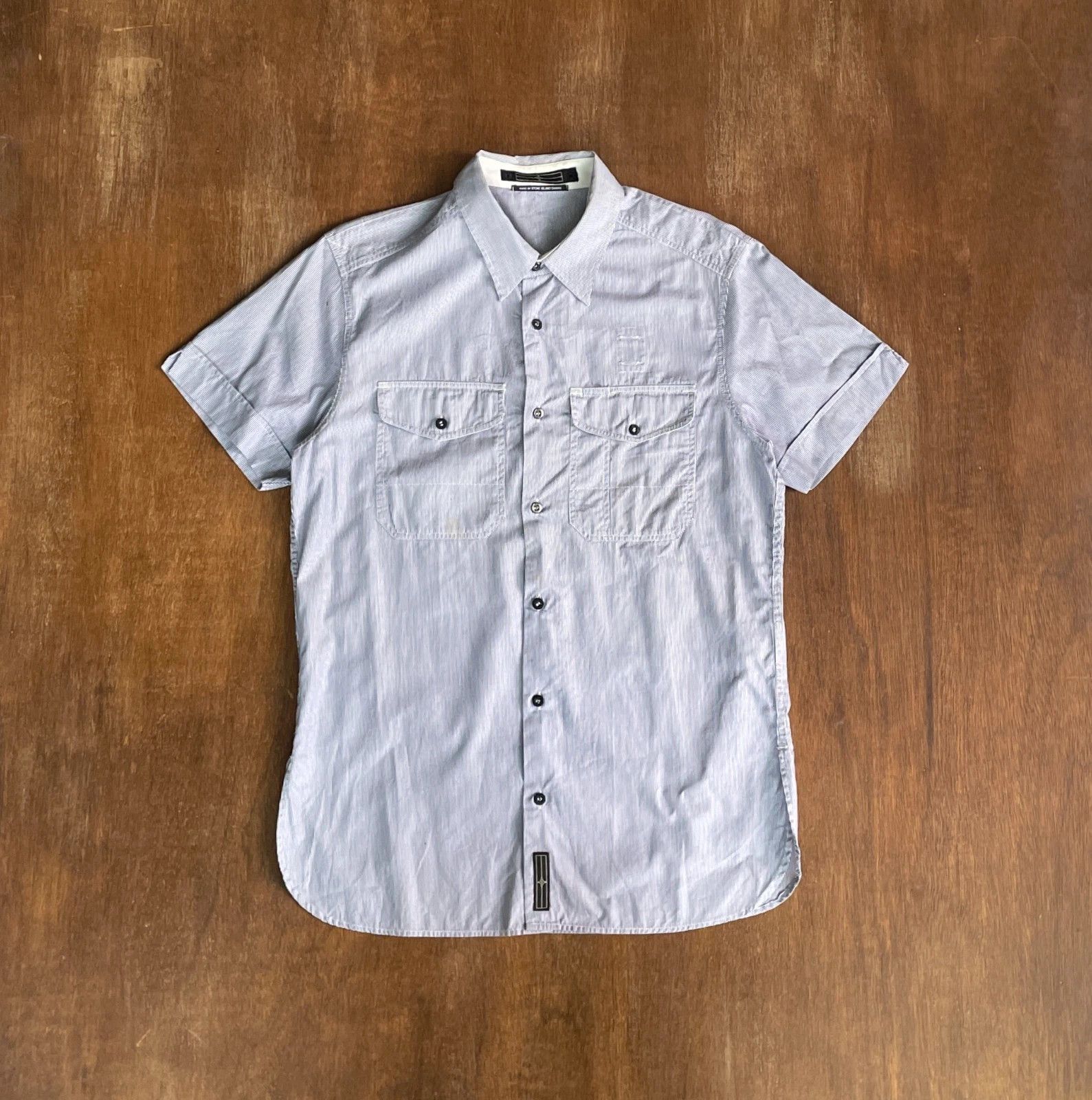 Stone Island Stone Island Short Sleeves Shirt Vintage Company S.P.A Size US M / EU 48-50 / 2 - 1 Thumbnail