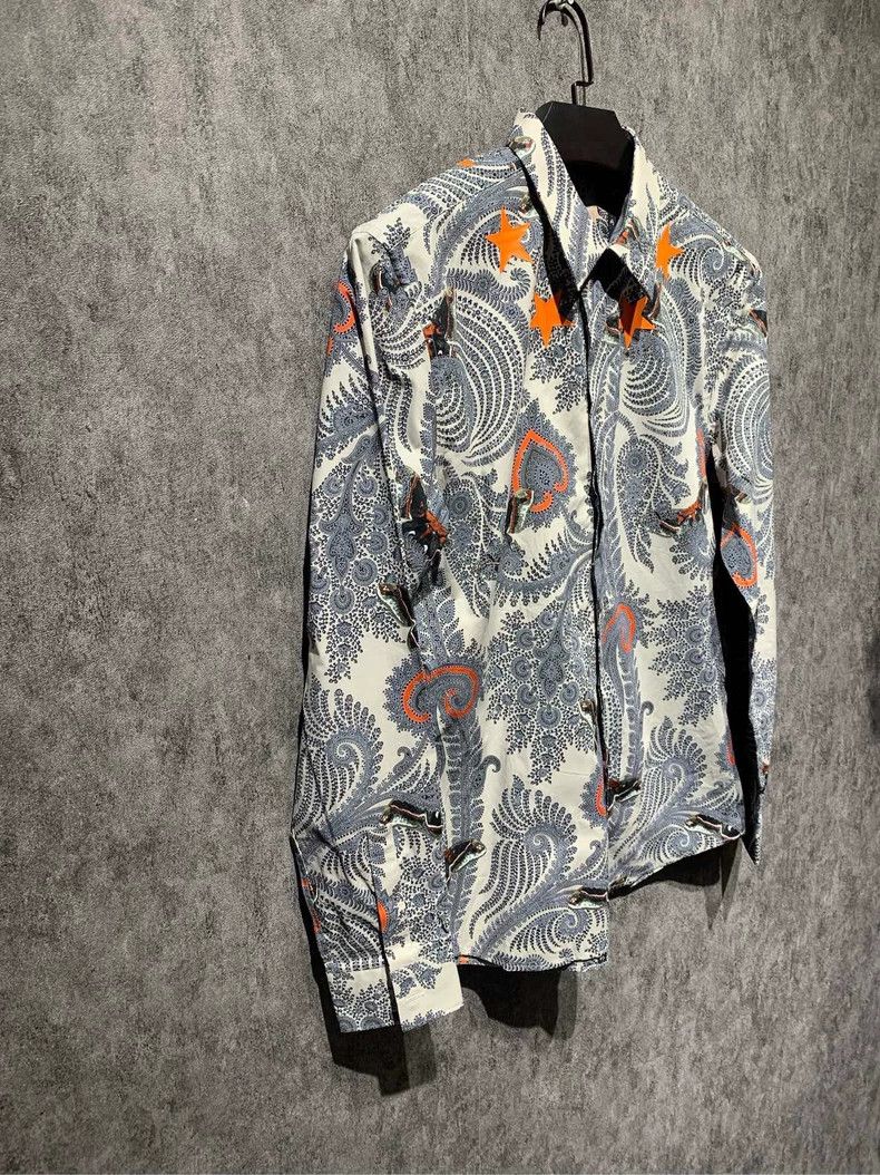 Givenchy Givenchy Size 41Patterned Patterned Shirt 2506-Nextarrow Size US XL / EU 56 / 4 - 3 Thumbnail