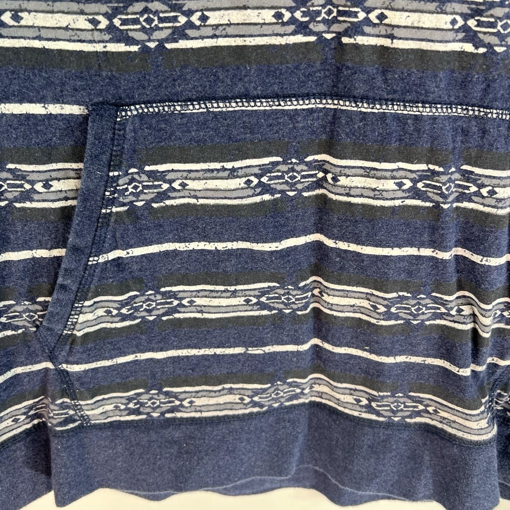 Vintage VINTAGE Ruff Hewen Aztec Hoodie Men Adult XL Blue Pullover Geometric 90s Sportswear Size US XL / EU 56 / 4 - 5 Thumbnail