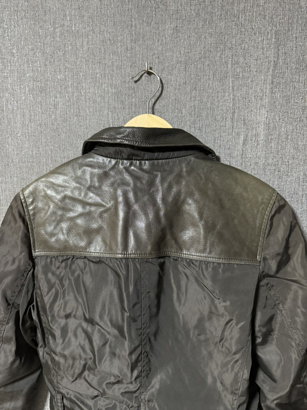 Prada × Vintage Prada Milano Vintage Leather Brown Coat Jacket Size S / US 4 / IT 40 - 8 Thumbnail