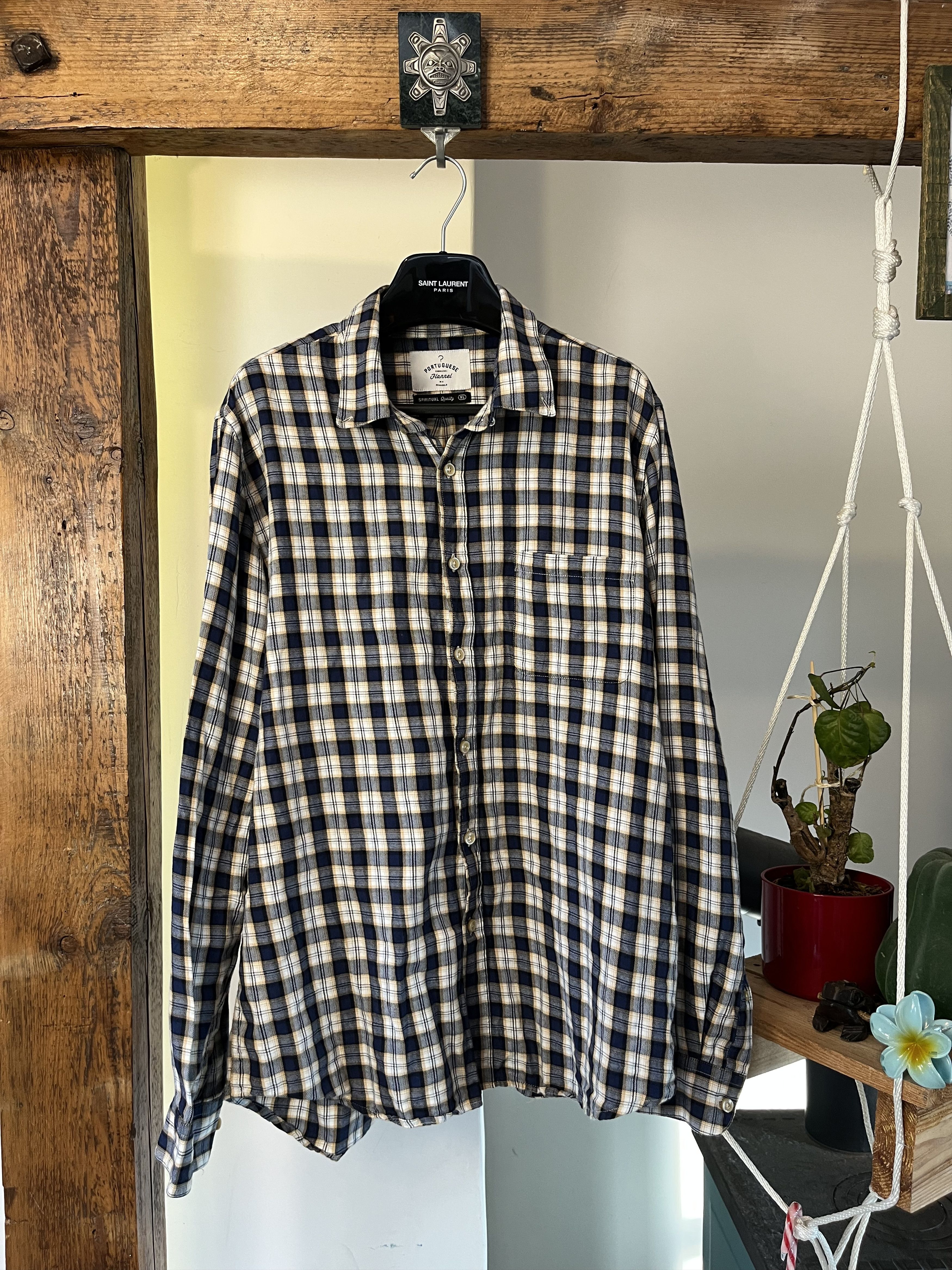 Designer × Portuguese Flannel Portuguese Flannel Spiritual Quality Checked Shirt XL Size US XL / EU 56 / 4 - 1 Thumbnail