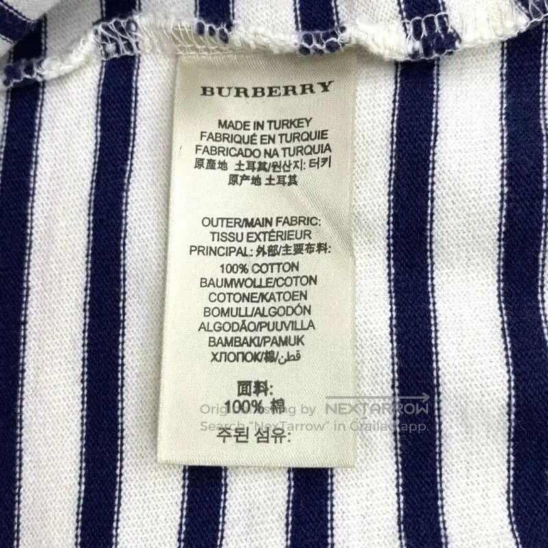 Burberry Burberry Striped Cotton T-Shirt for Women. Size M / US 6-8 / IT 42-44 - 6 Thumbnail