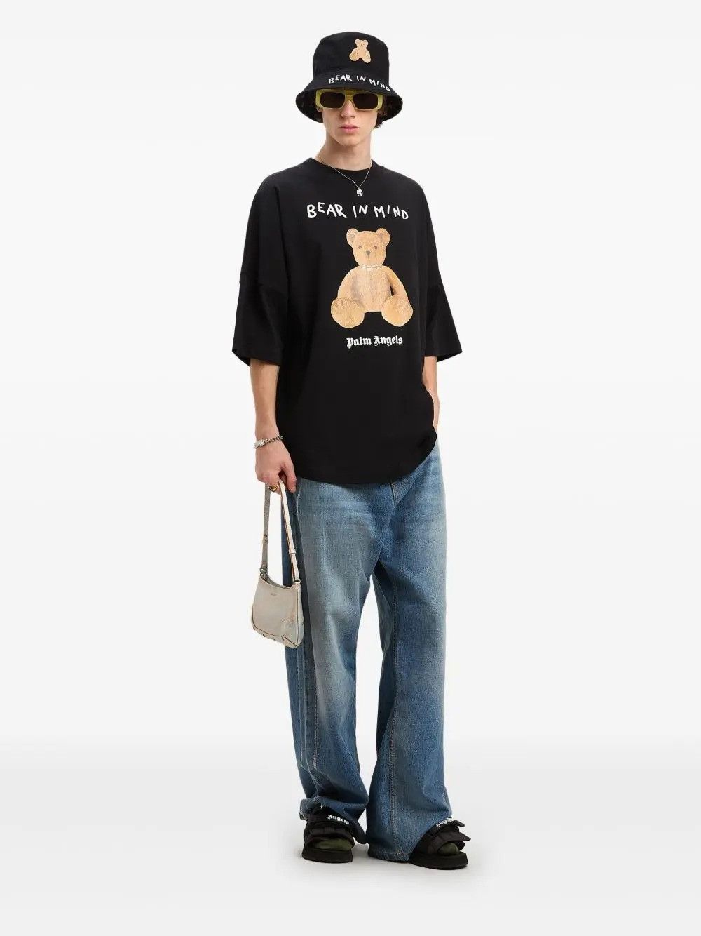 Palm Angels CC000021 Bear In Mind T-Shirt in Black Size US XXL / EU 58 / 5 - 5 Thumbnail
