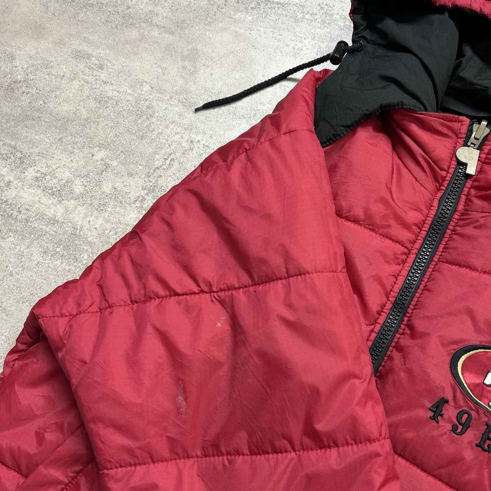 NFL × Vintage 49ERS PRO PLAYER PUFFER REVERSIBLE JACKET HOODED Size US M / EU 48-50 / 2 - 11 Thumbnail