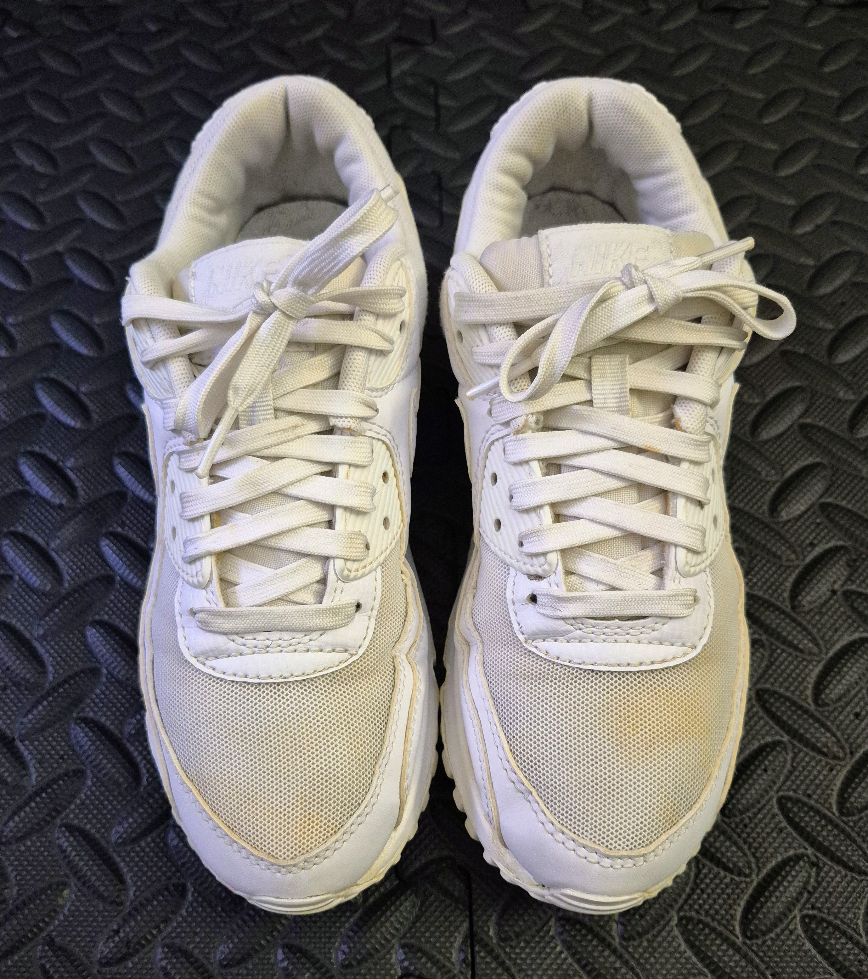 Nike Size 7.5 - Nike Air Max 90 Triple White (2022) (DH8010-100) Size US 7.5 / IT 37.5 - 4 Thumbnail